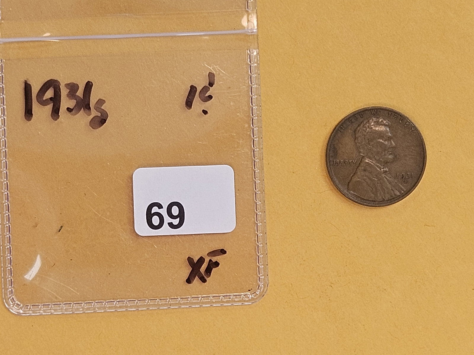 Semi-Key 1931-S Wheat cent - 2