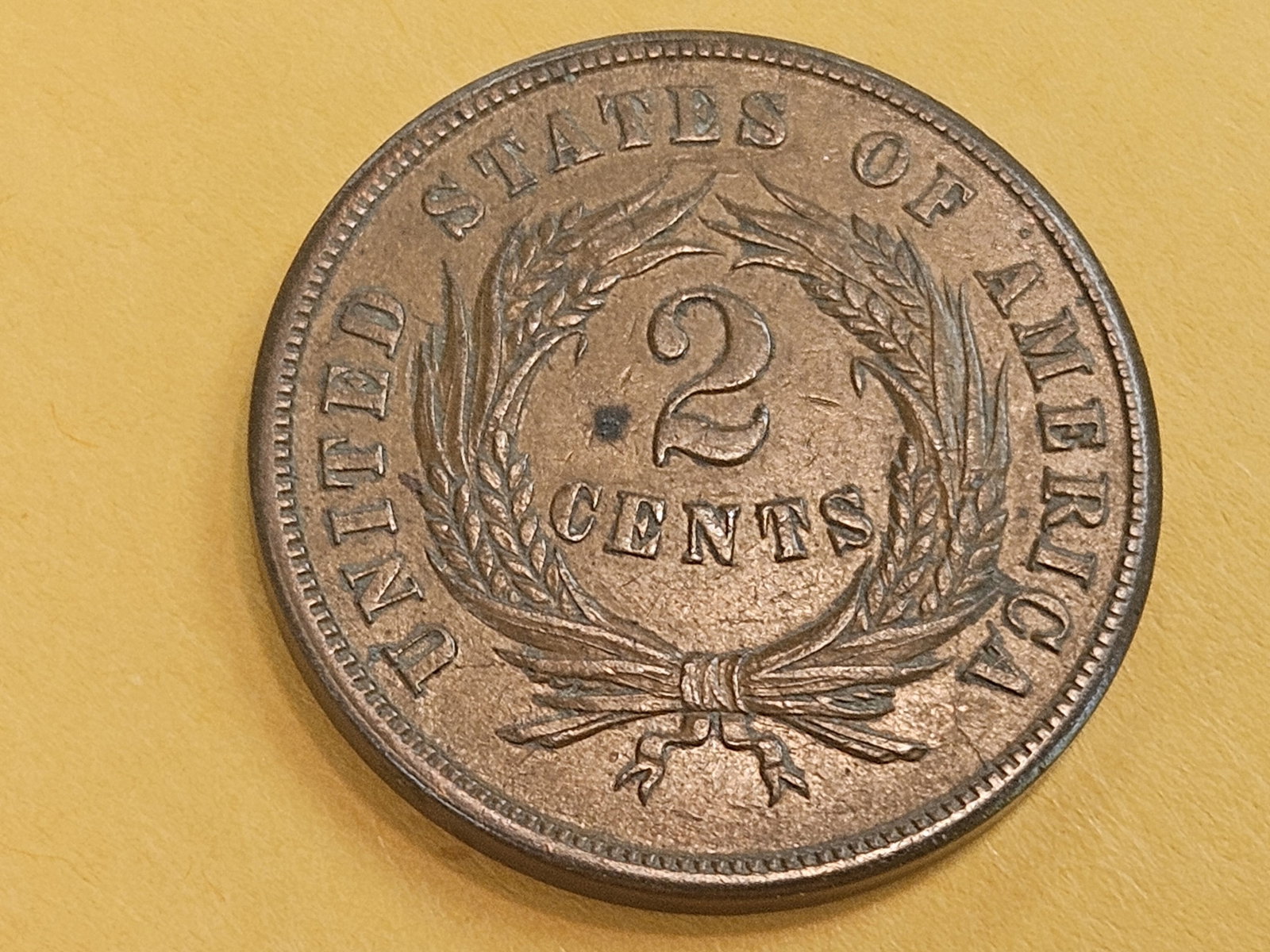 Choice Uncirculated 1865 Two Cent piece - 6