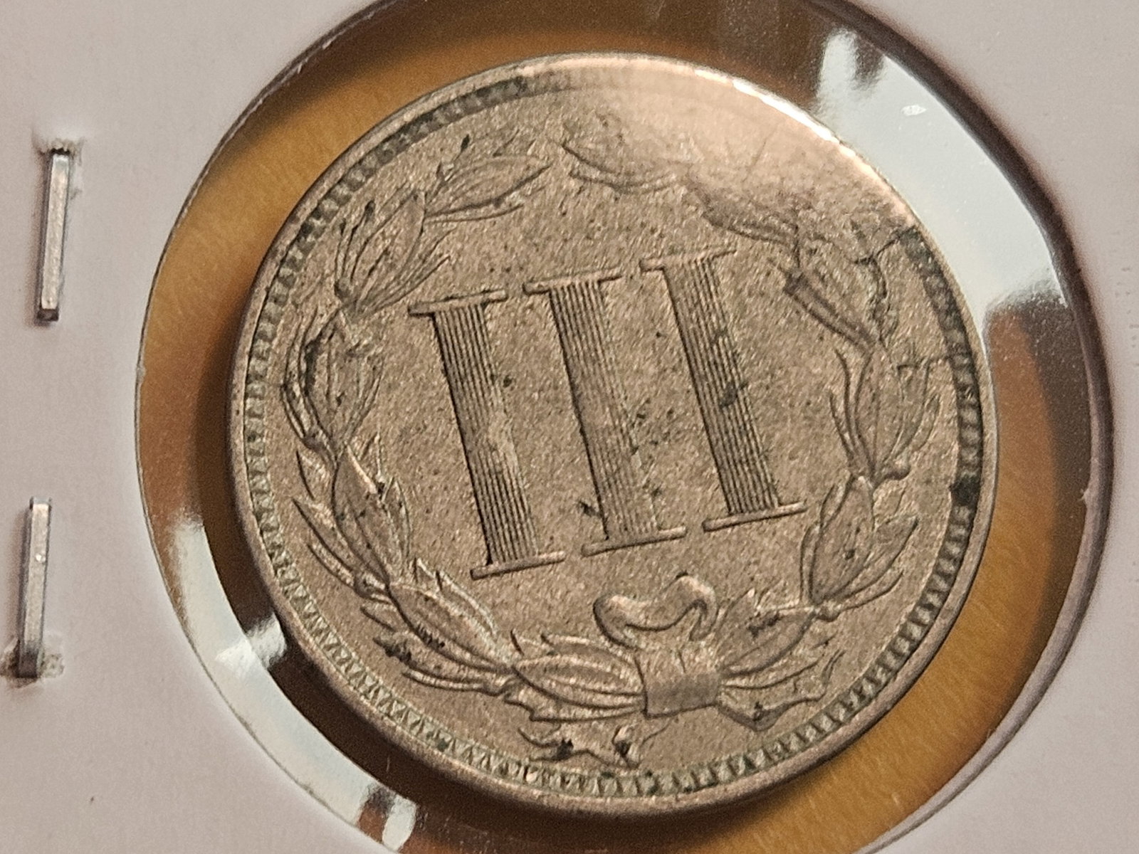 1868 Three Cent Nickel - 4