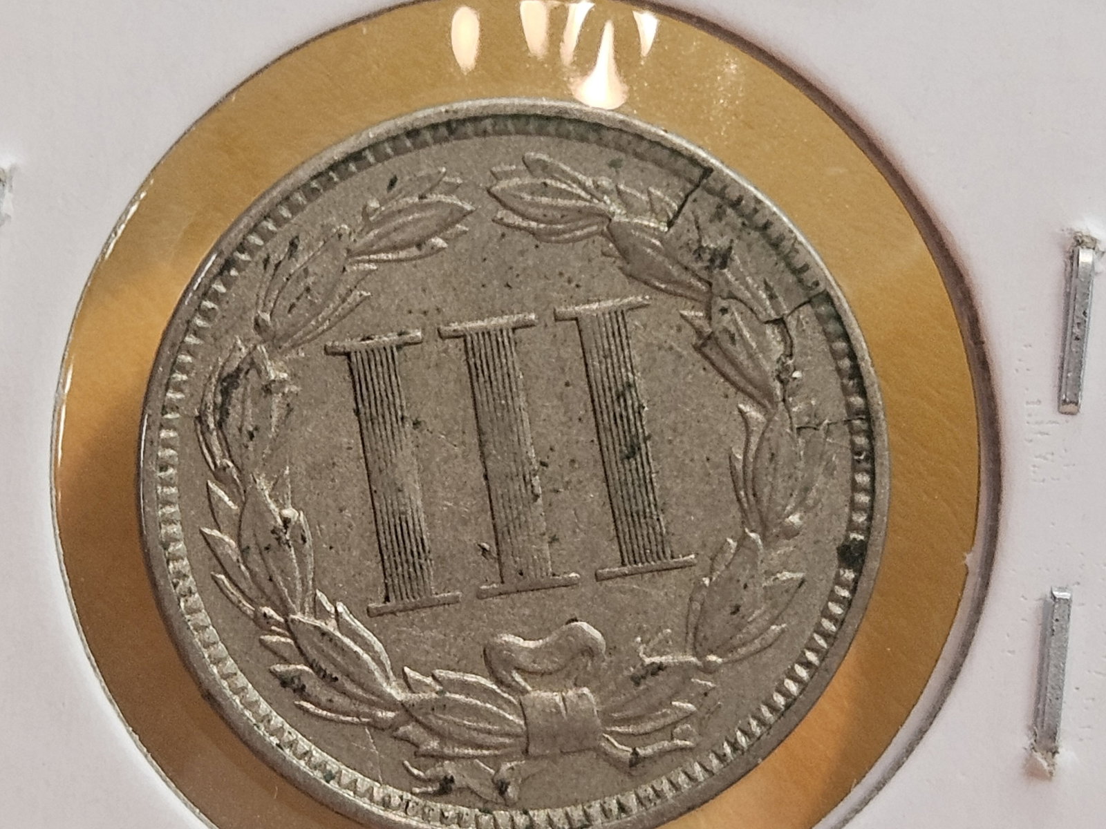 1868 Three Cent Nickel - 5