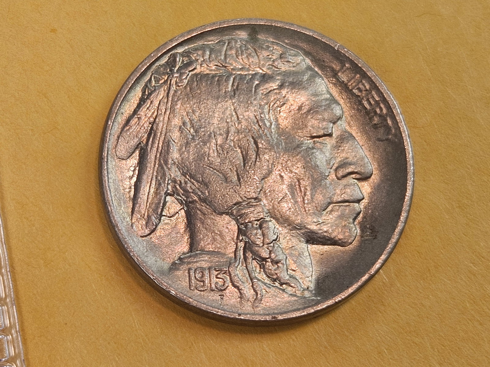 Choice Brilliant Uncirculated 1913 Buffalo Nickel - 3