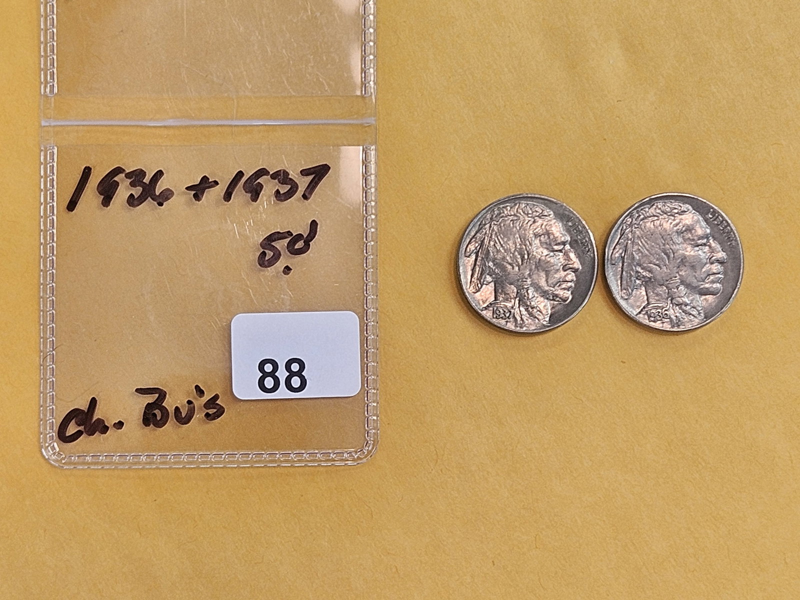 Two Choice Brilliant Uncirculated Buffalo Nickels - 2