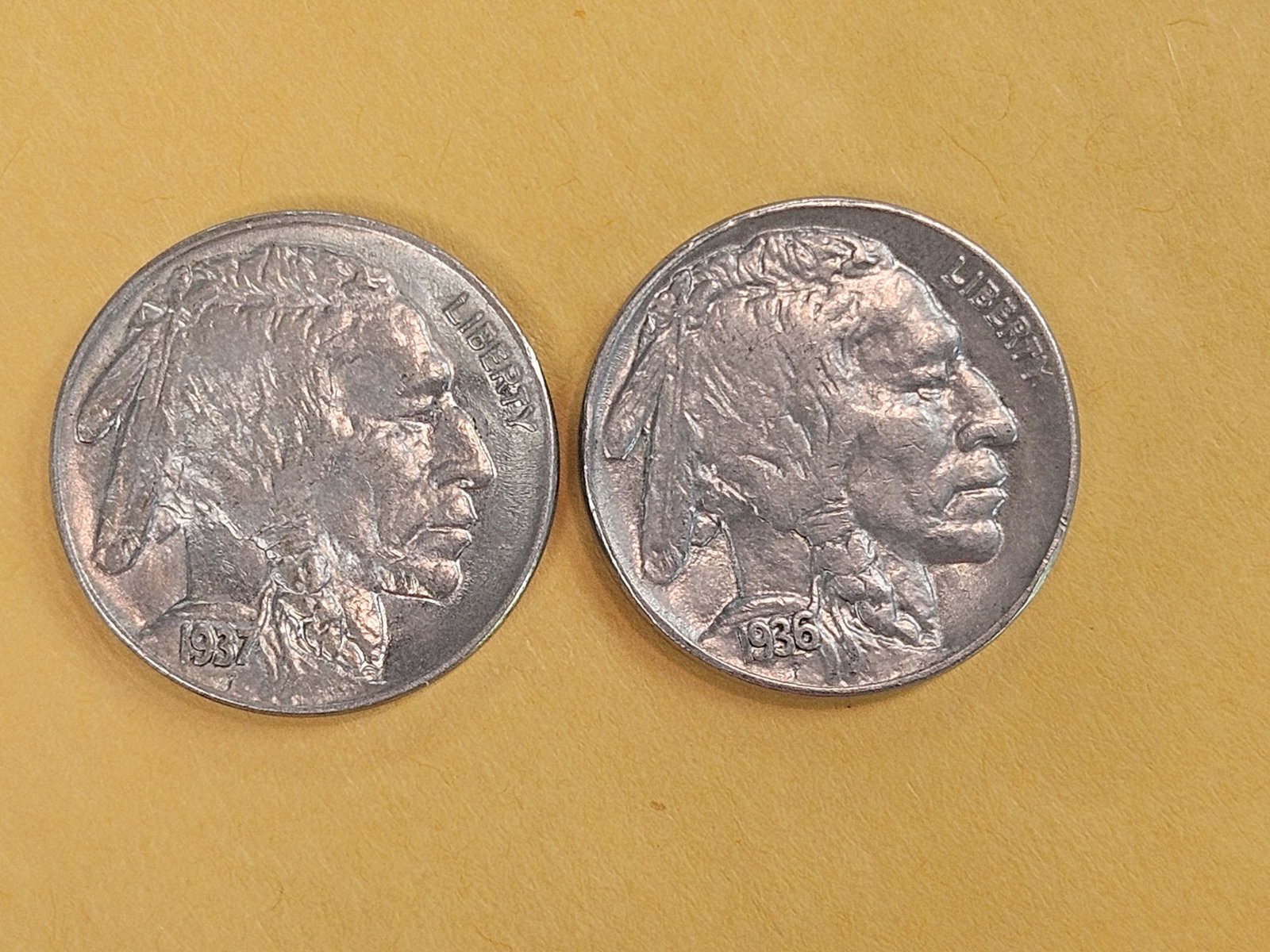 Two Choice Brilliant Uncirculated Buffalo Nickels - 5