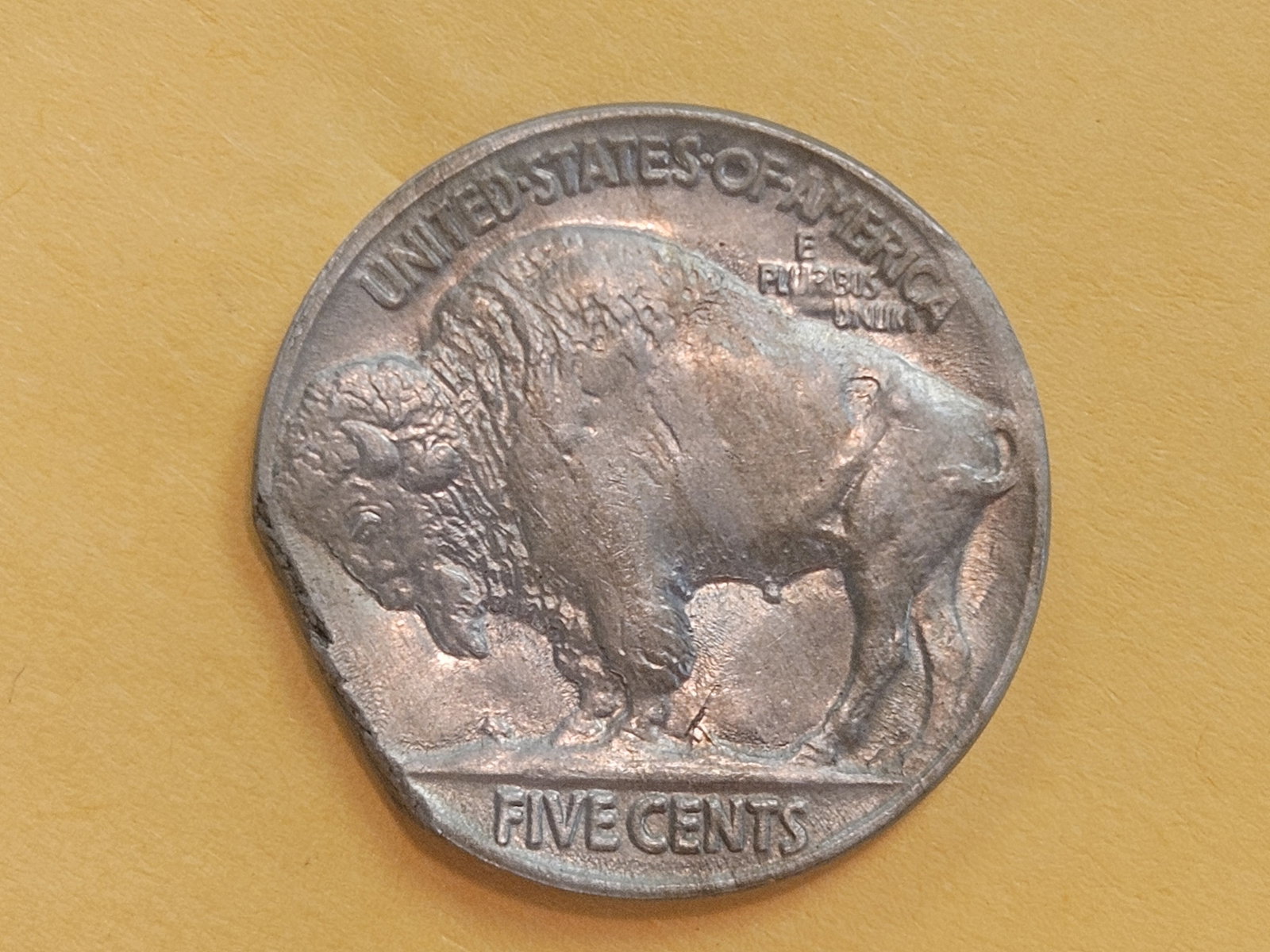 MINT ERROR! Choice Brilliant Uncirculated 1914 Buffalo Nickel - 6