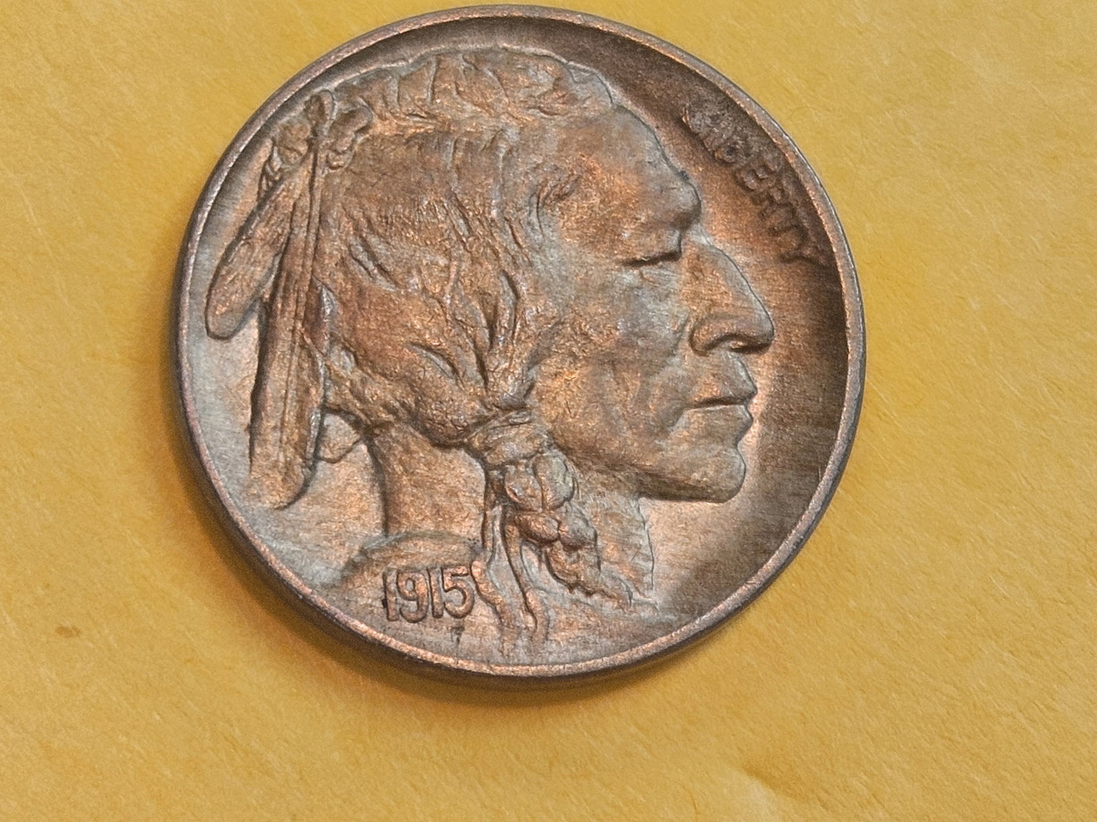 1915 Buffalo Nickel in Bright About Uncirculated - 58 - 3