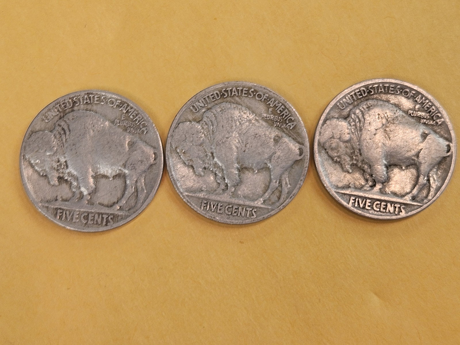 Three early date Buffalo Nickels in Fine - 4