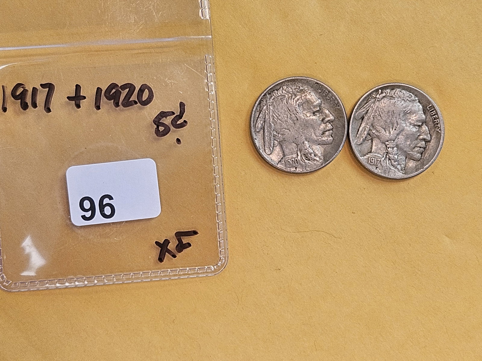 1917 and 1920 Buffalo Nickels - 2
