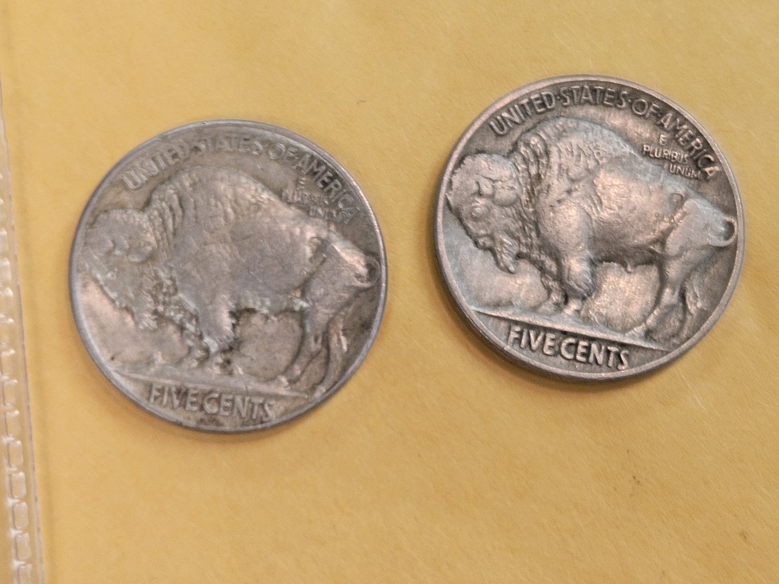 1917 and 1920 Buffalo Nickels - 4