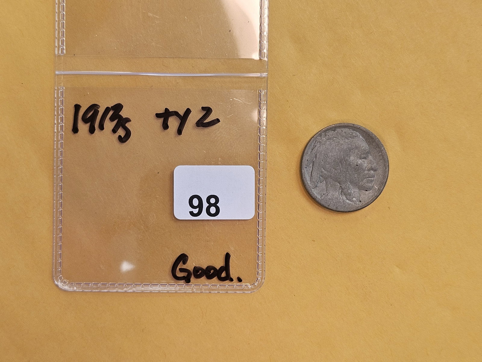 * Key Date 1913-S Type 2 Buffalo Nickel - 2