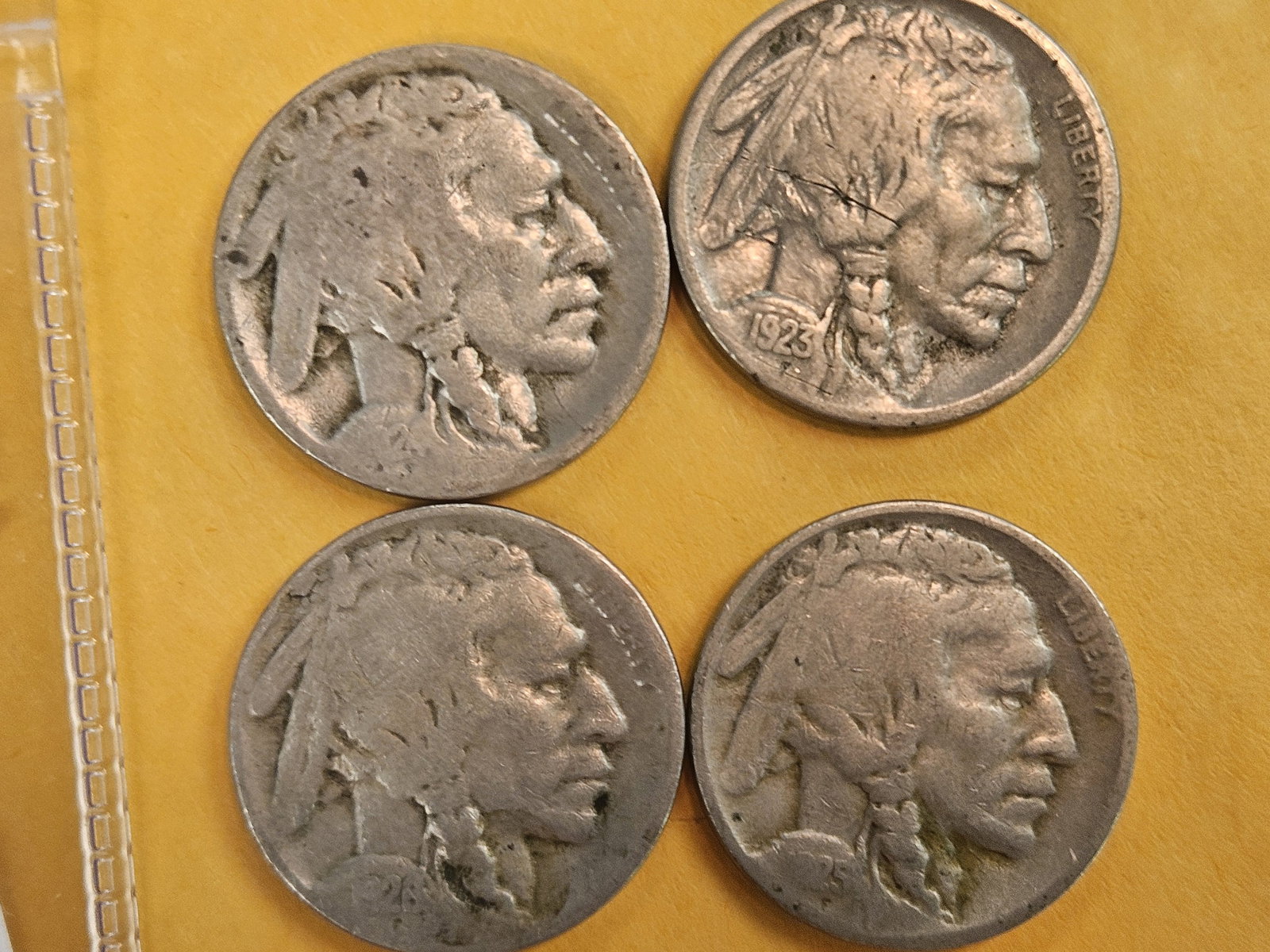 Four San Francisco-Minted Buffalo Nickels in Good to Very Good - 3
