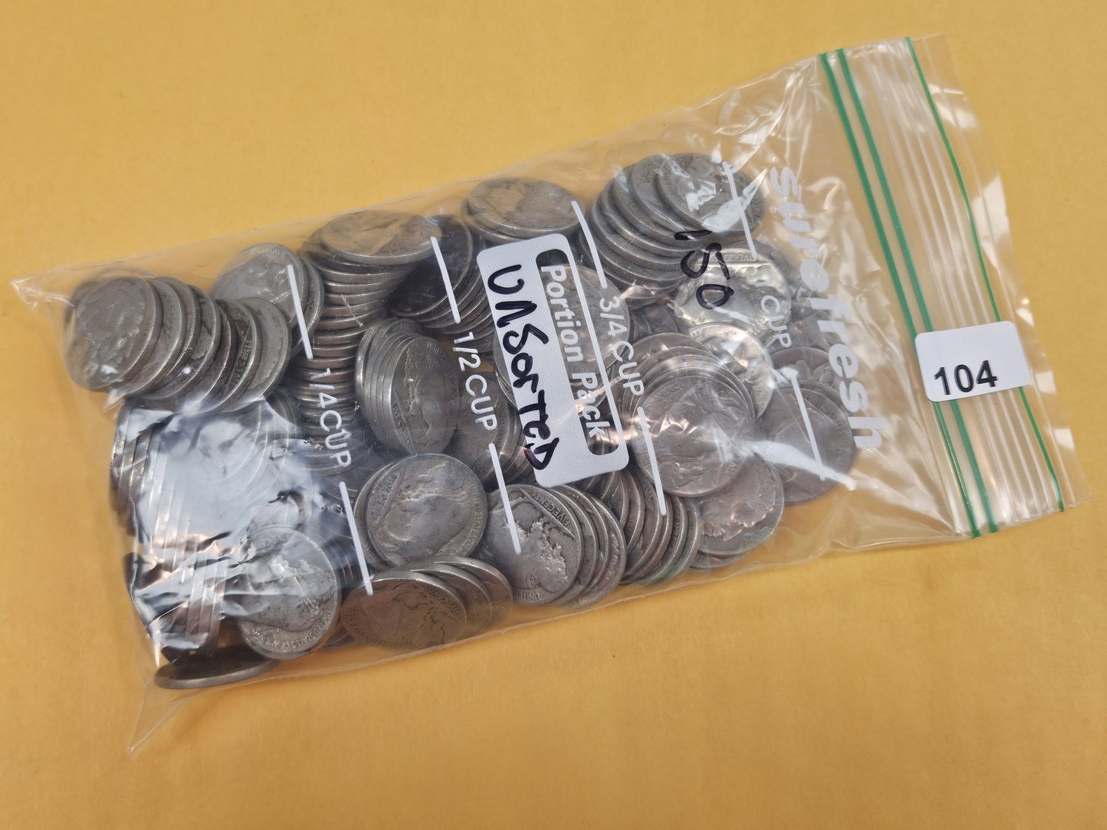 ONE HUNDRED fifty Buffalo Nickels: Unsorted