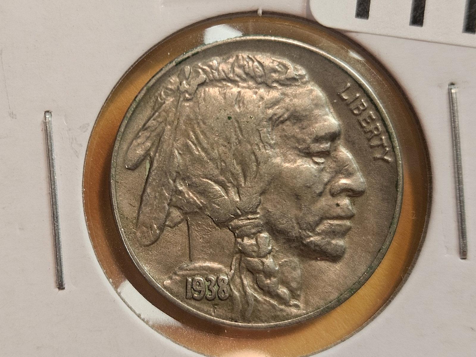 Variety! 1938-D/S Buffalo Nickel in About Uncirculated (1 of 4)