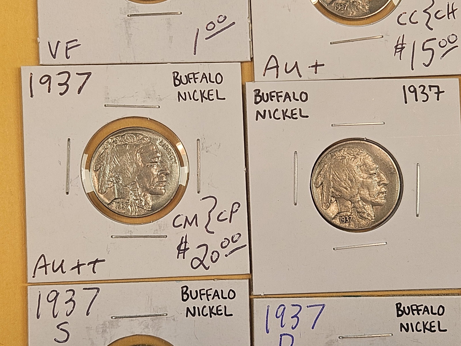 Nine nice 1937 Buffalo Nickels - 4