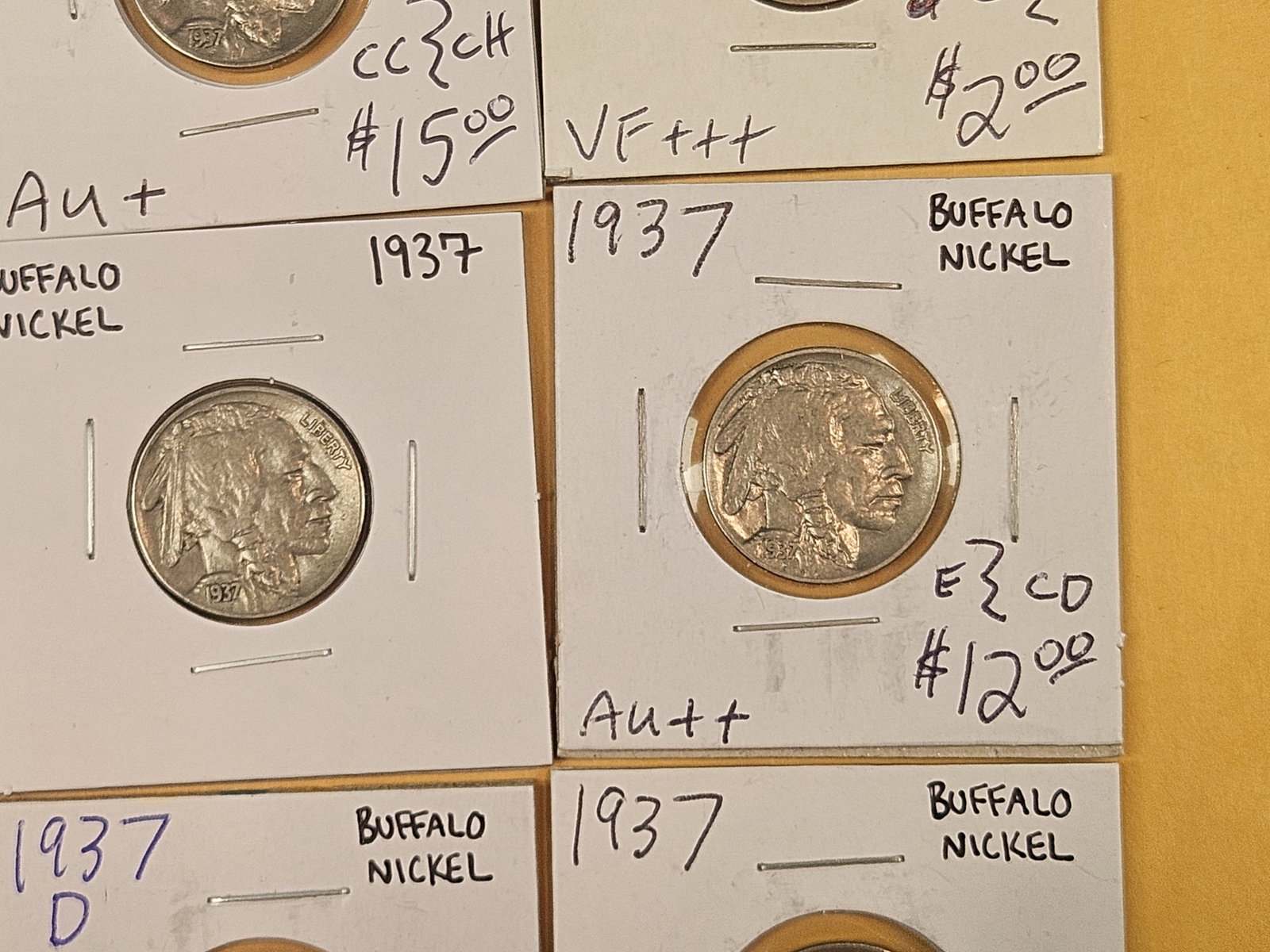 Nine nice 1937 Buffalo Nickels - 5