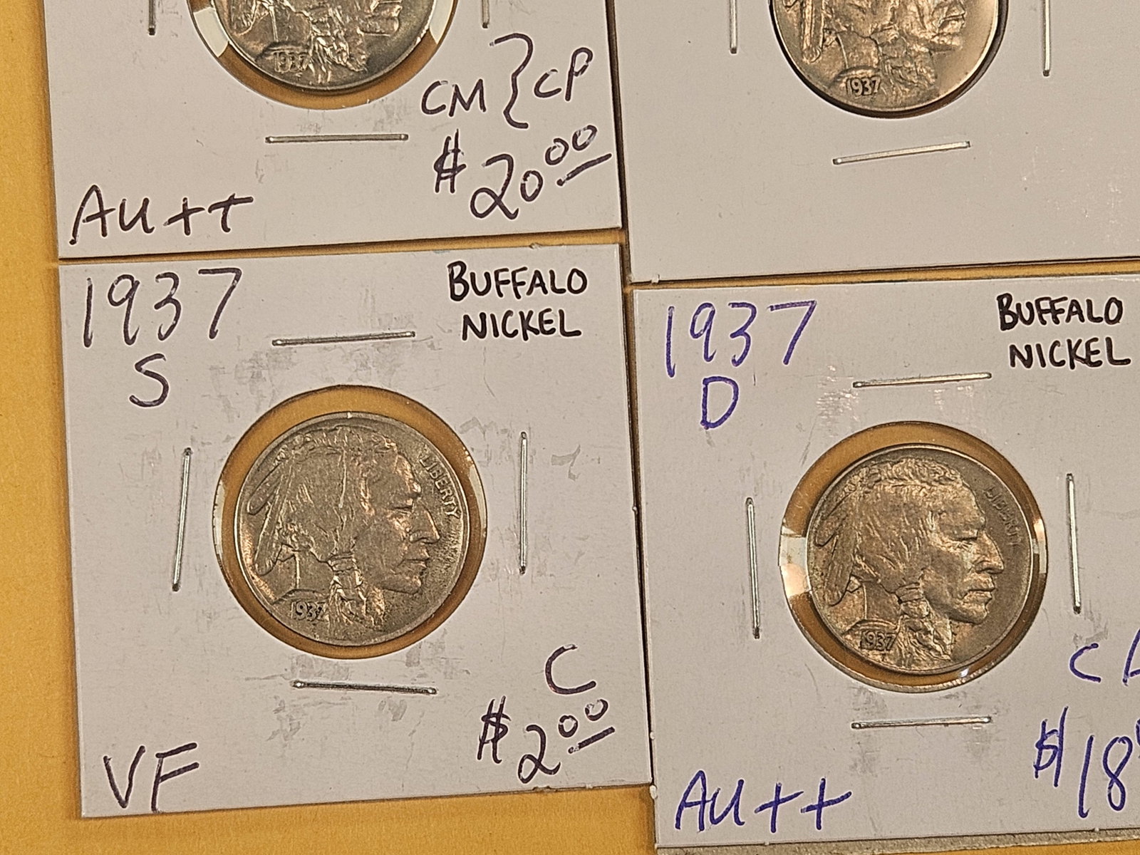 Nine nice 1937 Buffalo Nickels - 6