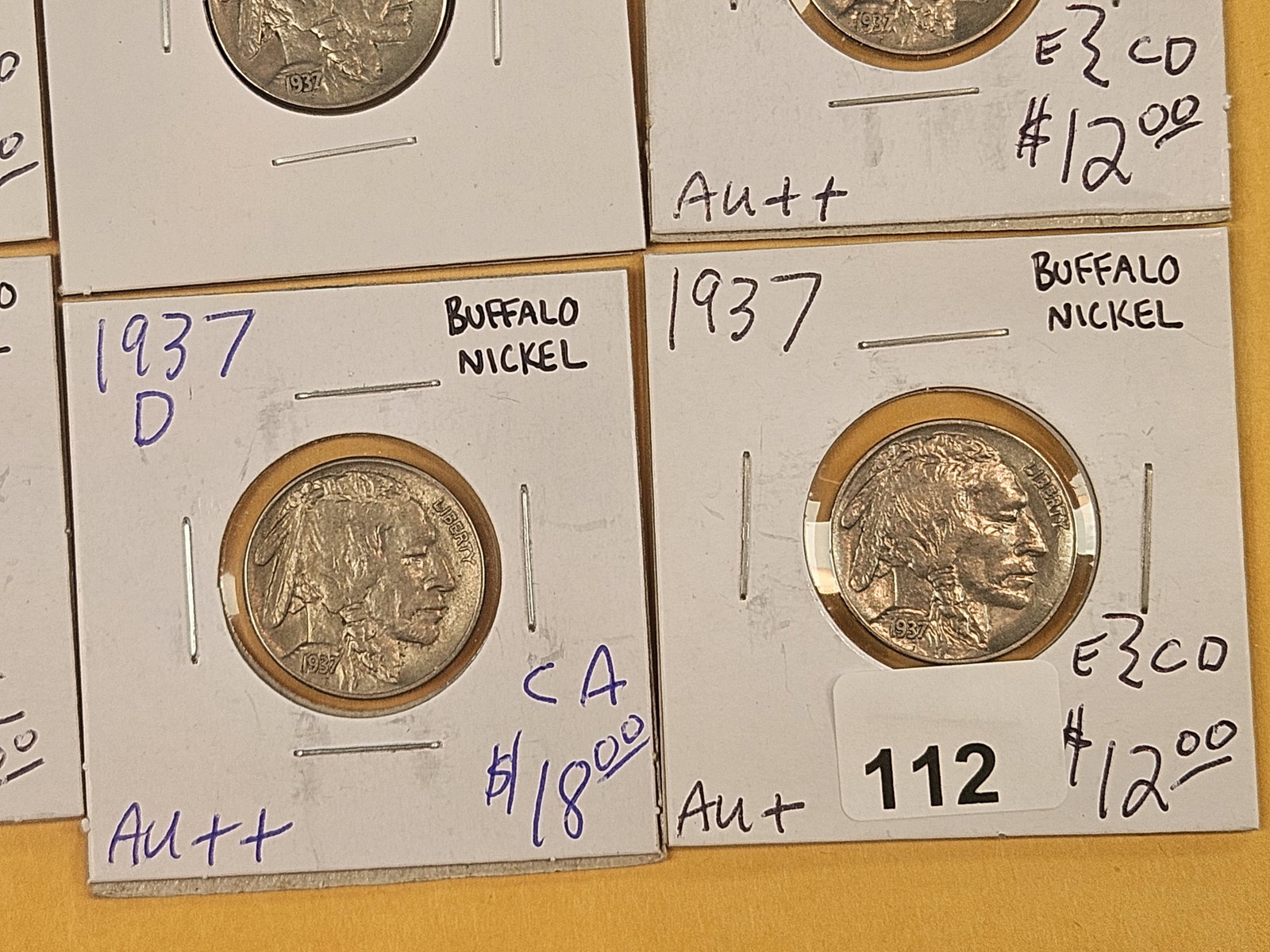 Nine nice 1937 Buffalo Nickels - 7