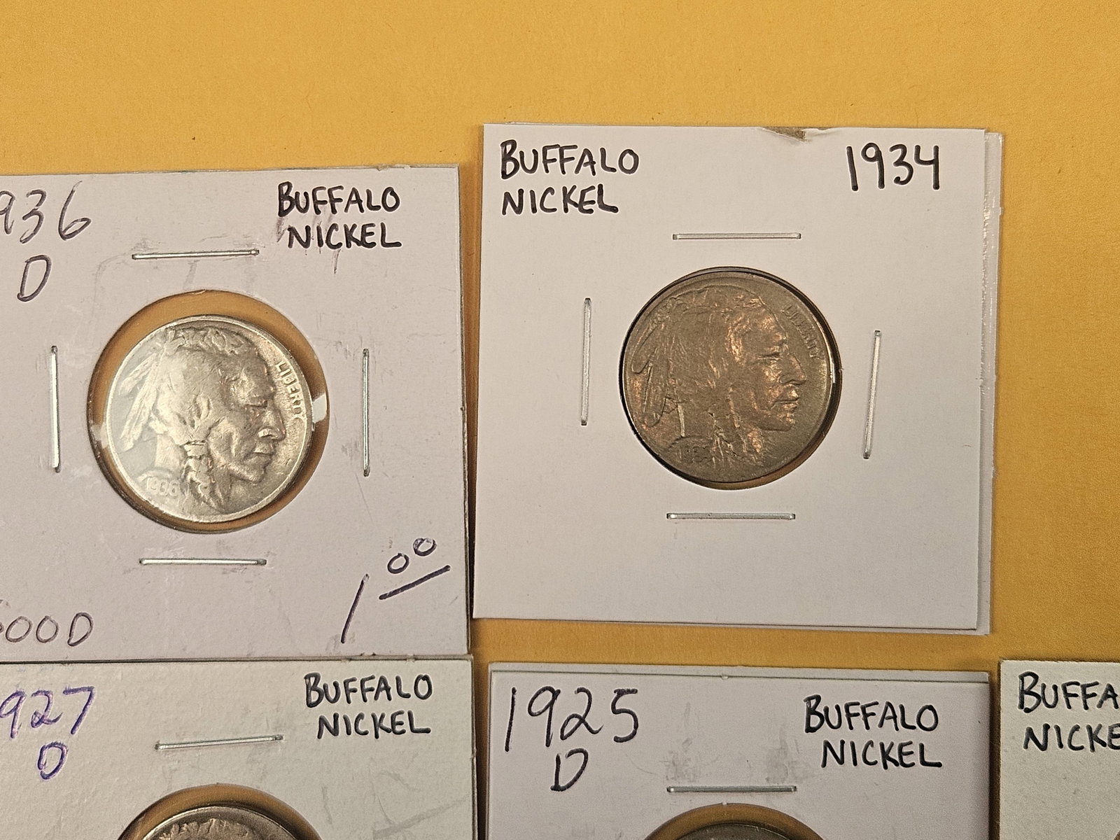 Ten mixed Buffalo Nickels - 3
