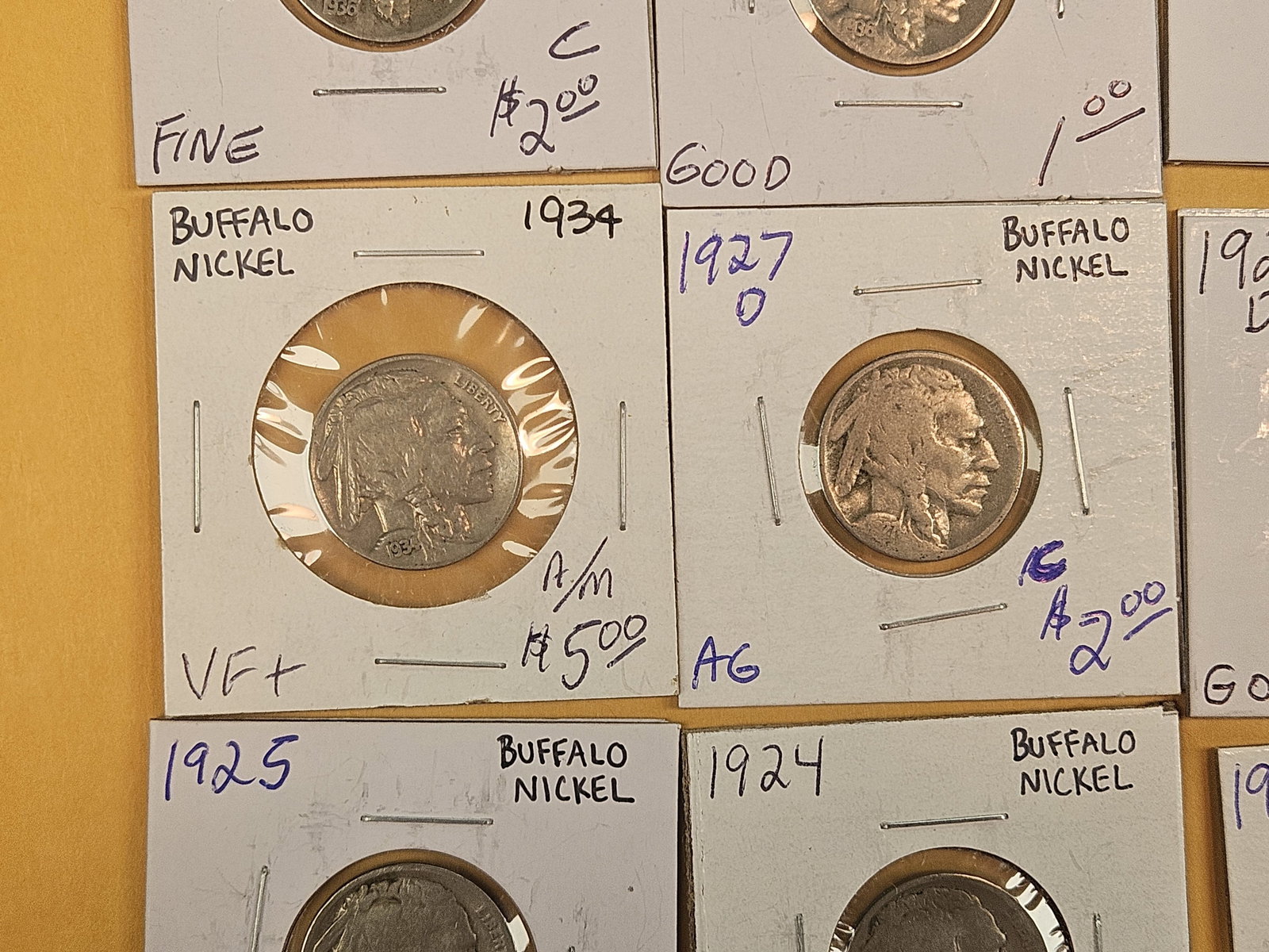 Ten mixed Buffalo Nickels - 4