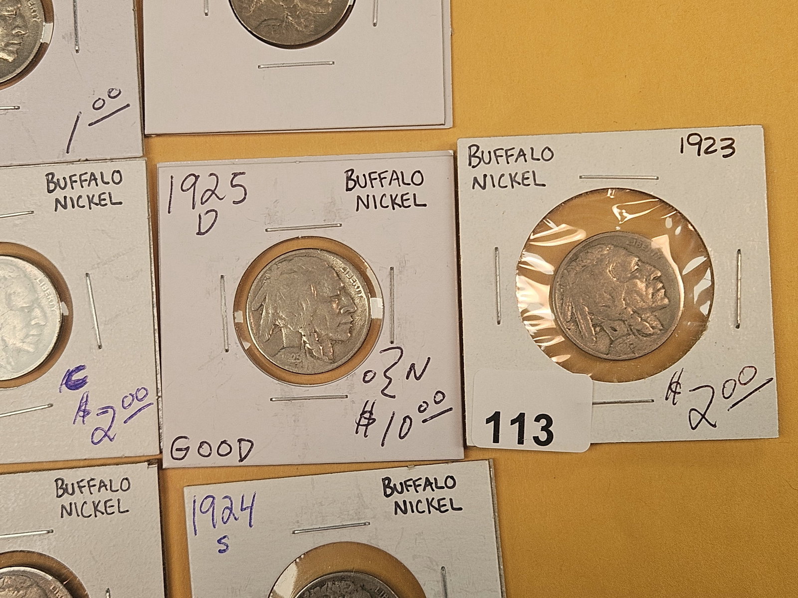 Ten mixed Buffalo Nickels - 5