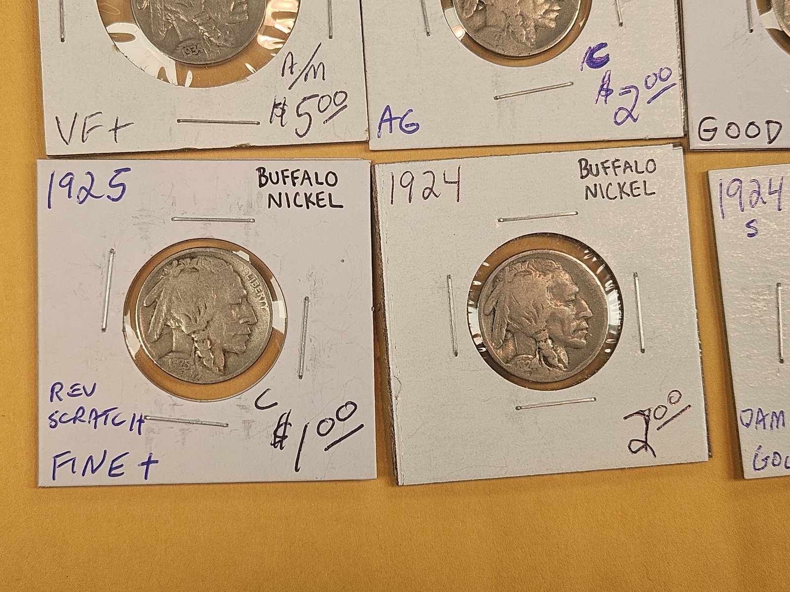 Ten mixed Buffalo Nickels - 6