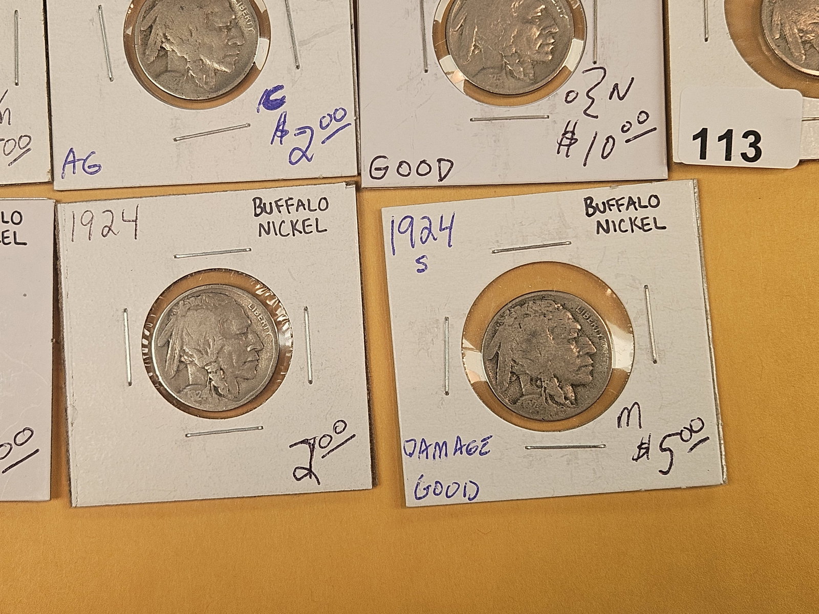 Ten mixed Buffalo Nickels - 7