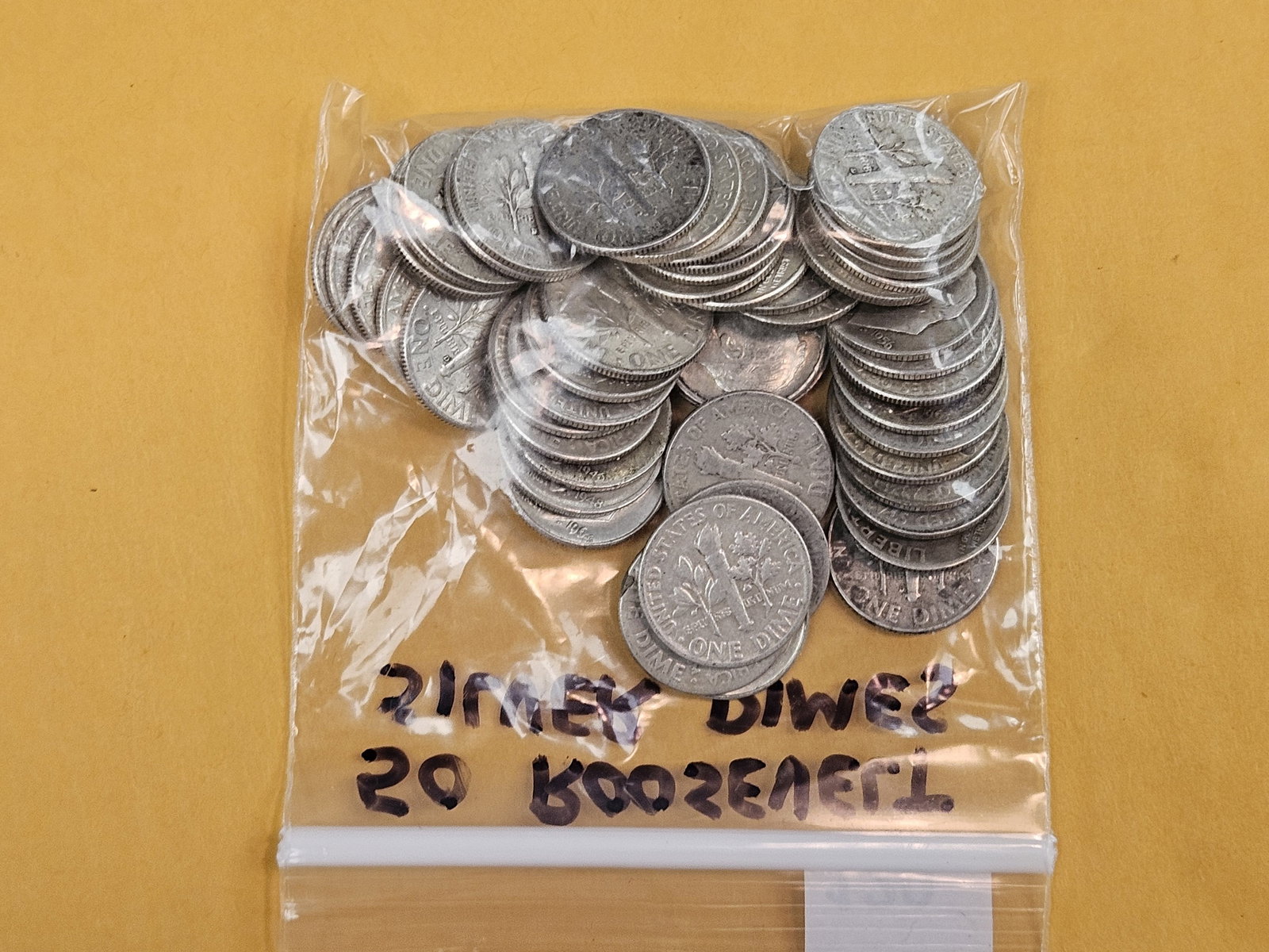 Fifty Silver Roosevelt Dimes - 2