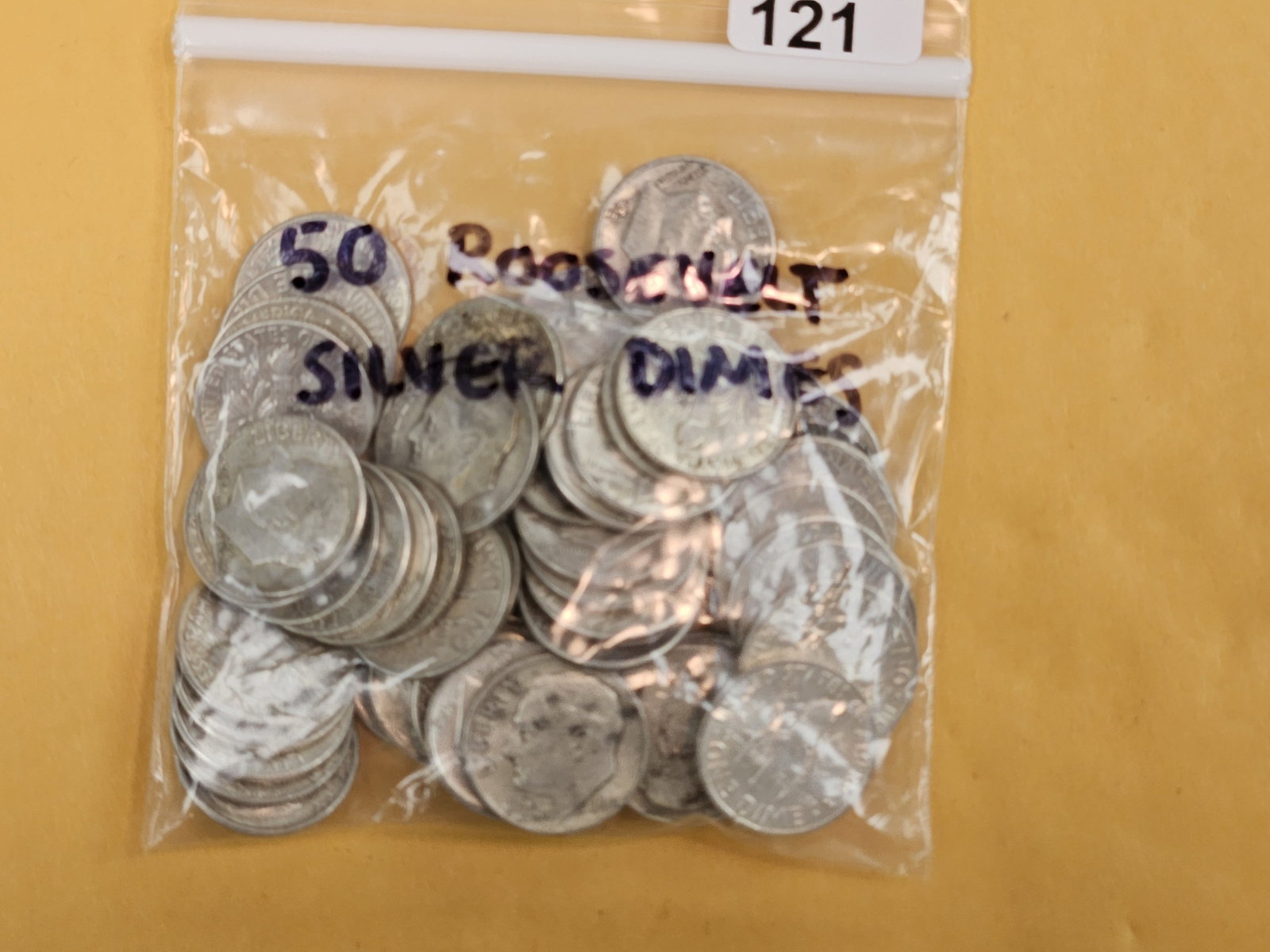 Fifty Silver Roosevelt Dimes (1 of 2)