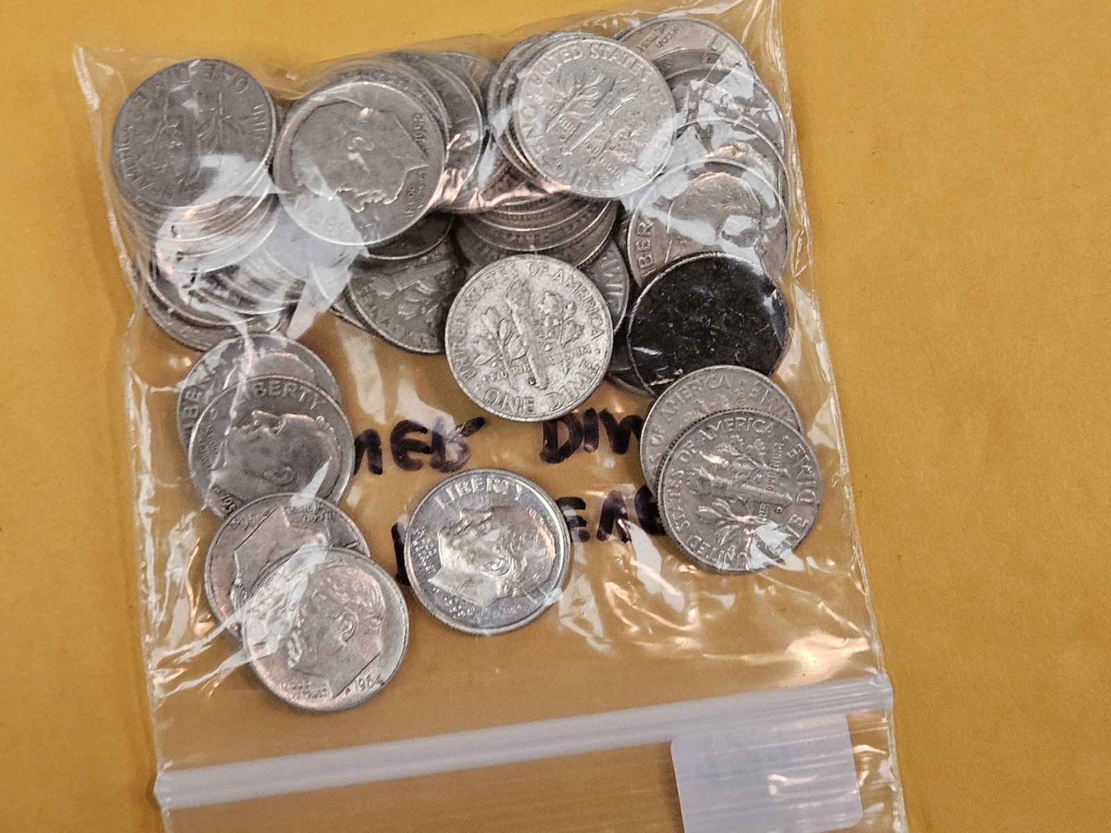 Fifty Silver Roosevelt Dimes - 2