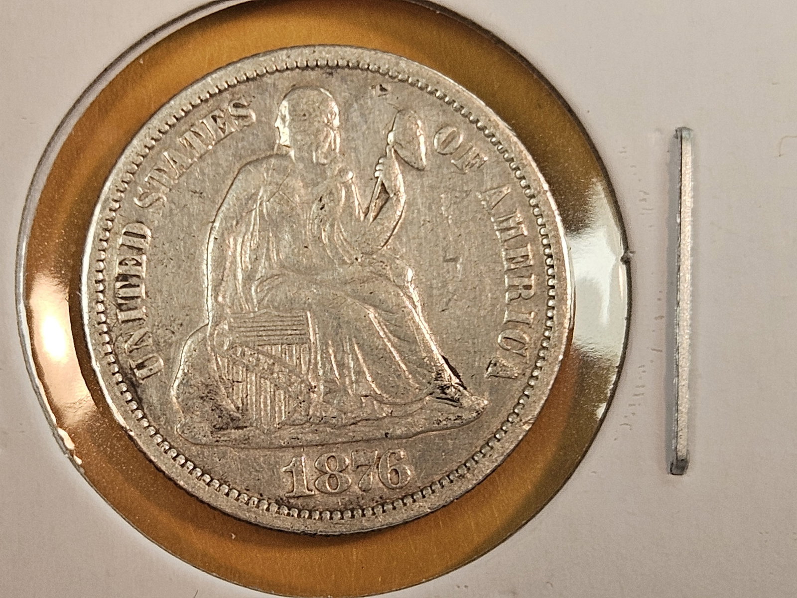 Four Seated Liberty silver dimes in Very Fine to Extra Fine - 3