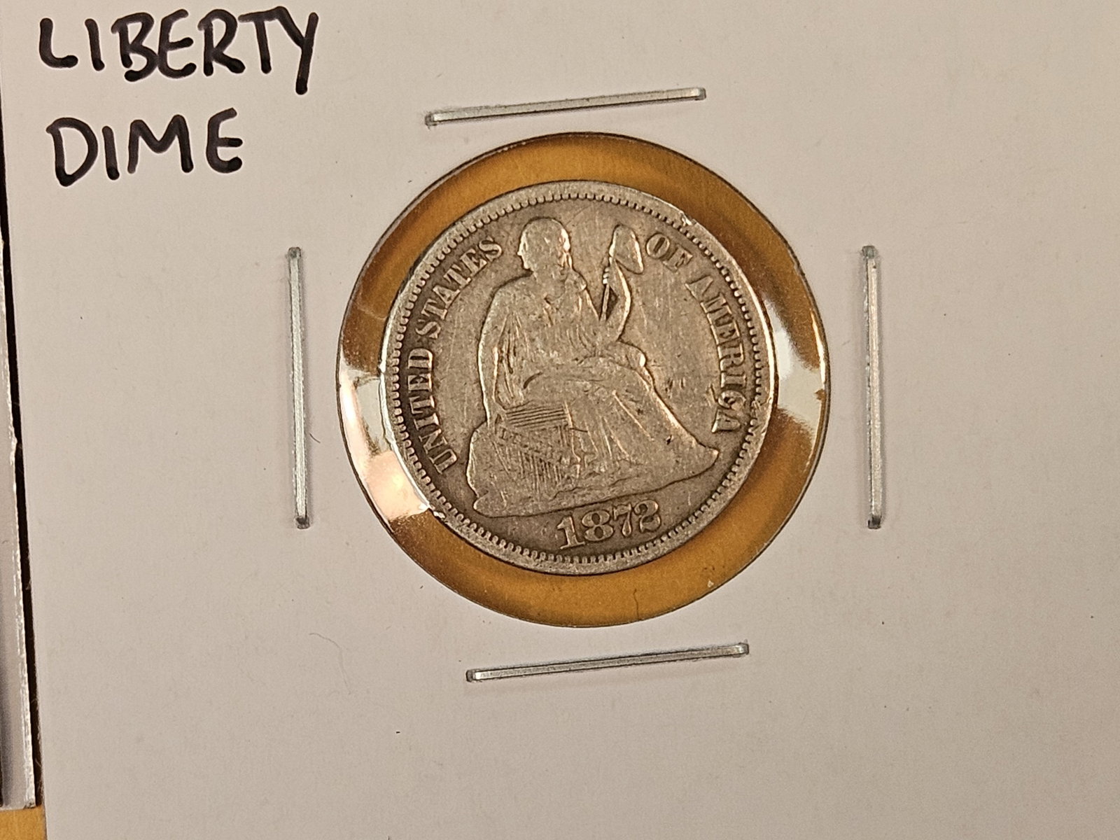 Four Seated Liberty silver dimes in Fine to Very Fine - 4