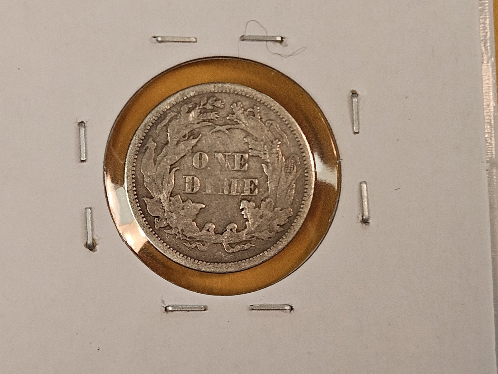 Four Seated Liberty silver dimes in Fine to Very Fine - 5