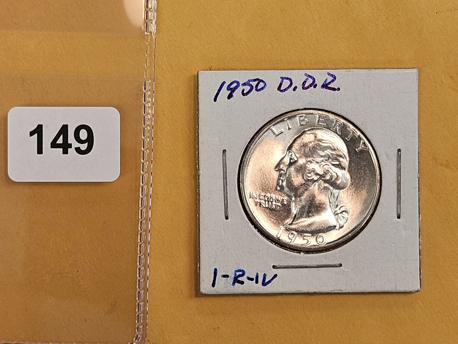 GEM Brilliant Uncirculated 1950 Washington Quarter - 2
