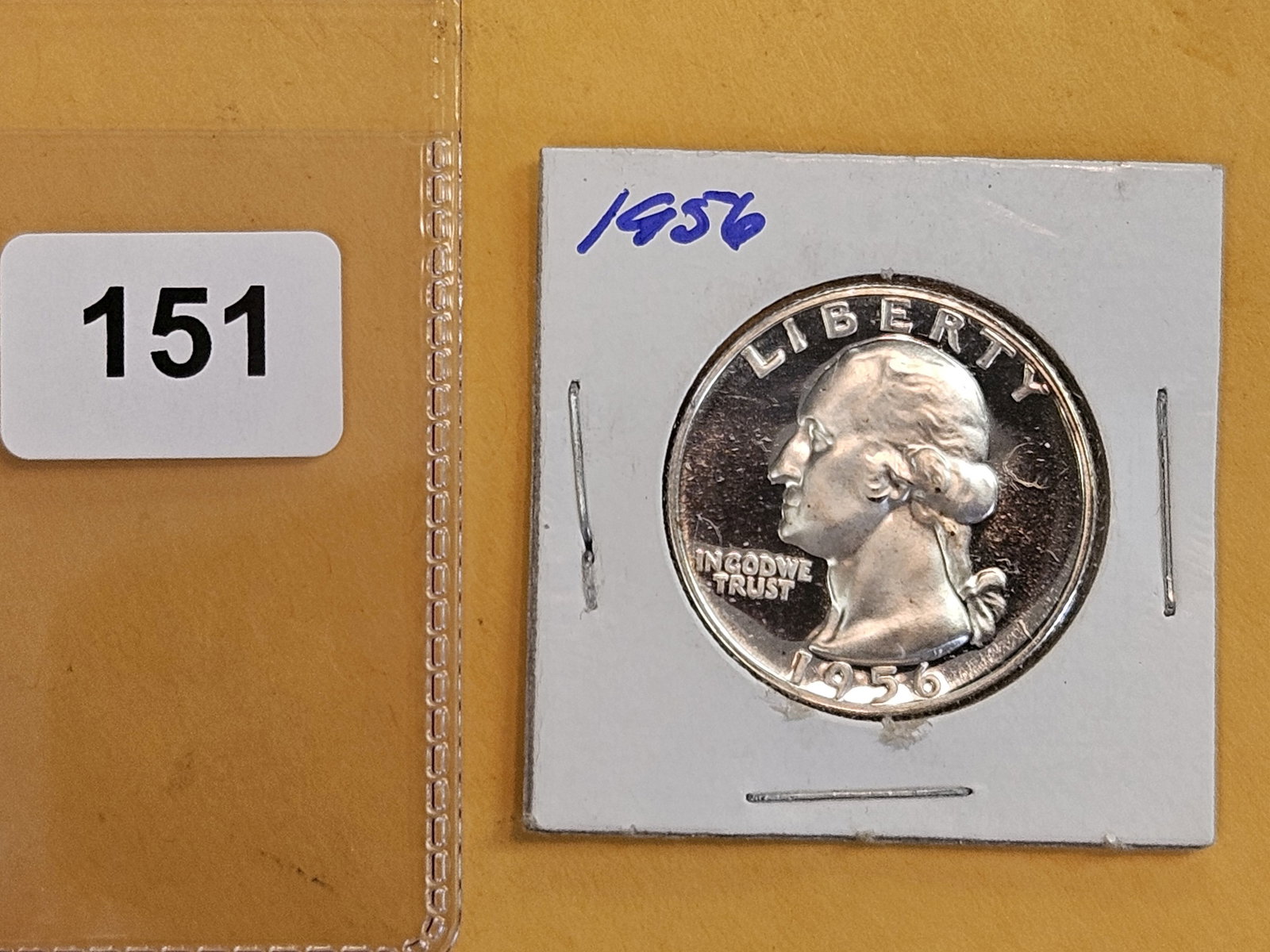 GEM Proof Deep Cameo 1956 Washington Quarter - 2