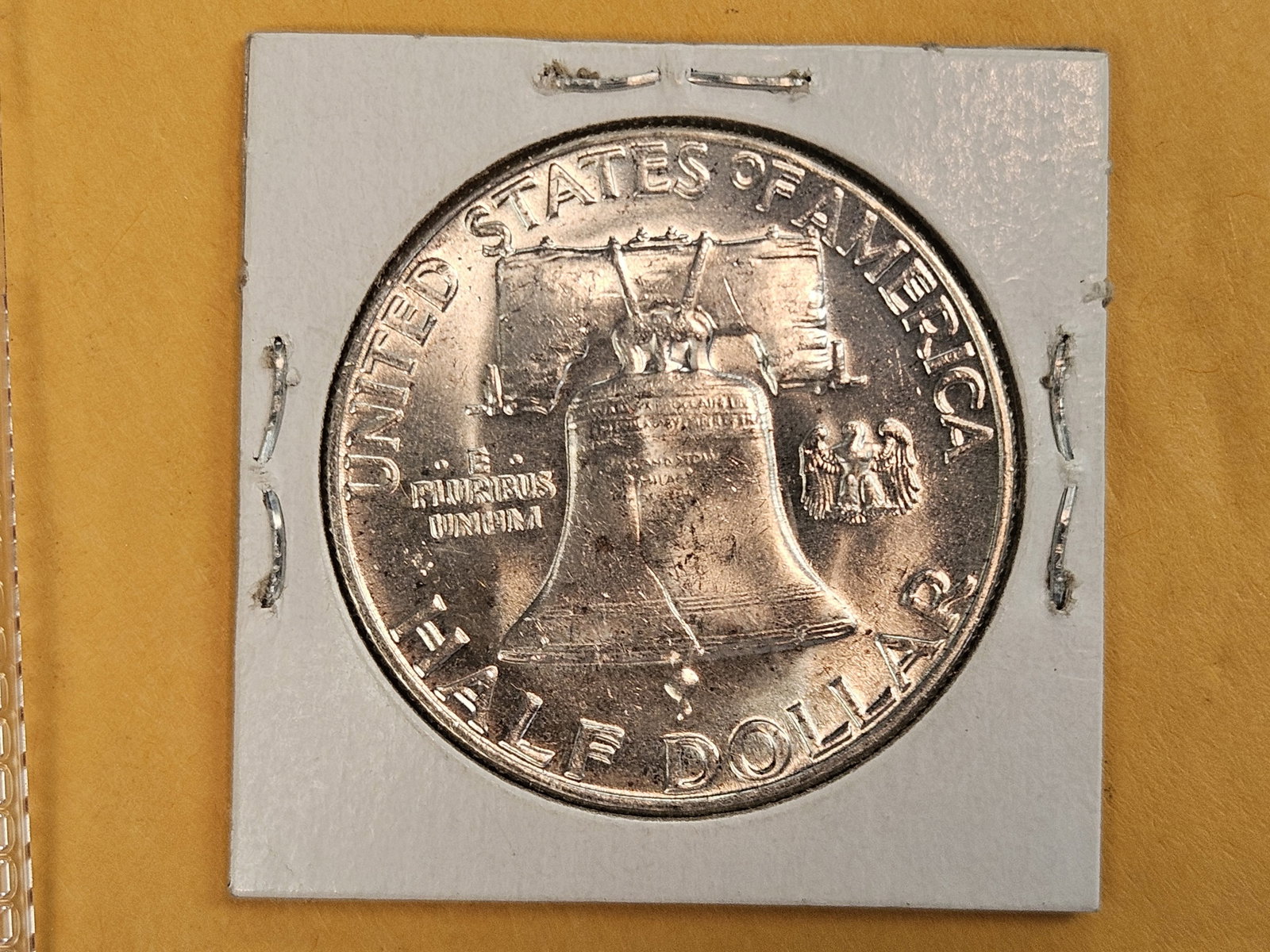 Choice Brilliant Uncirculated 1956 Franklin half Dollar - 3