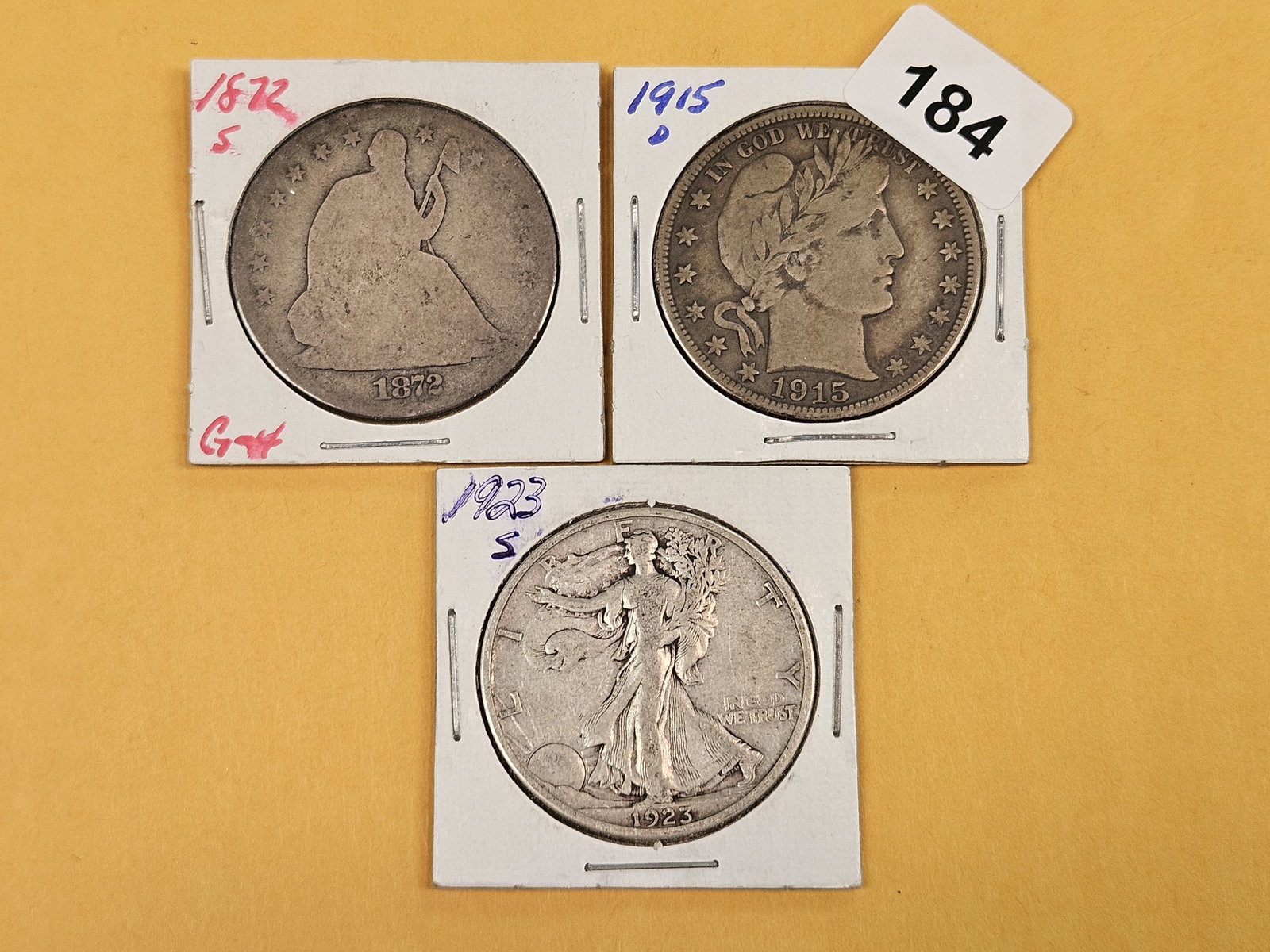 Three mixed silver Half Dollars - 2