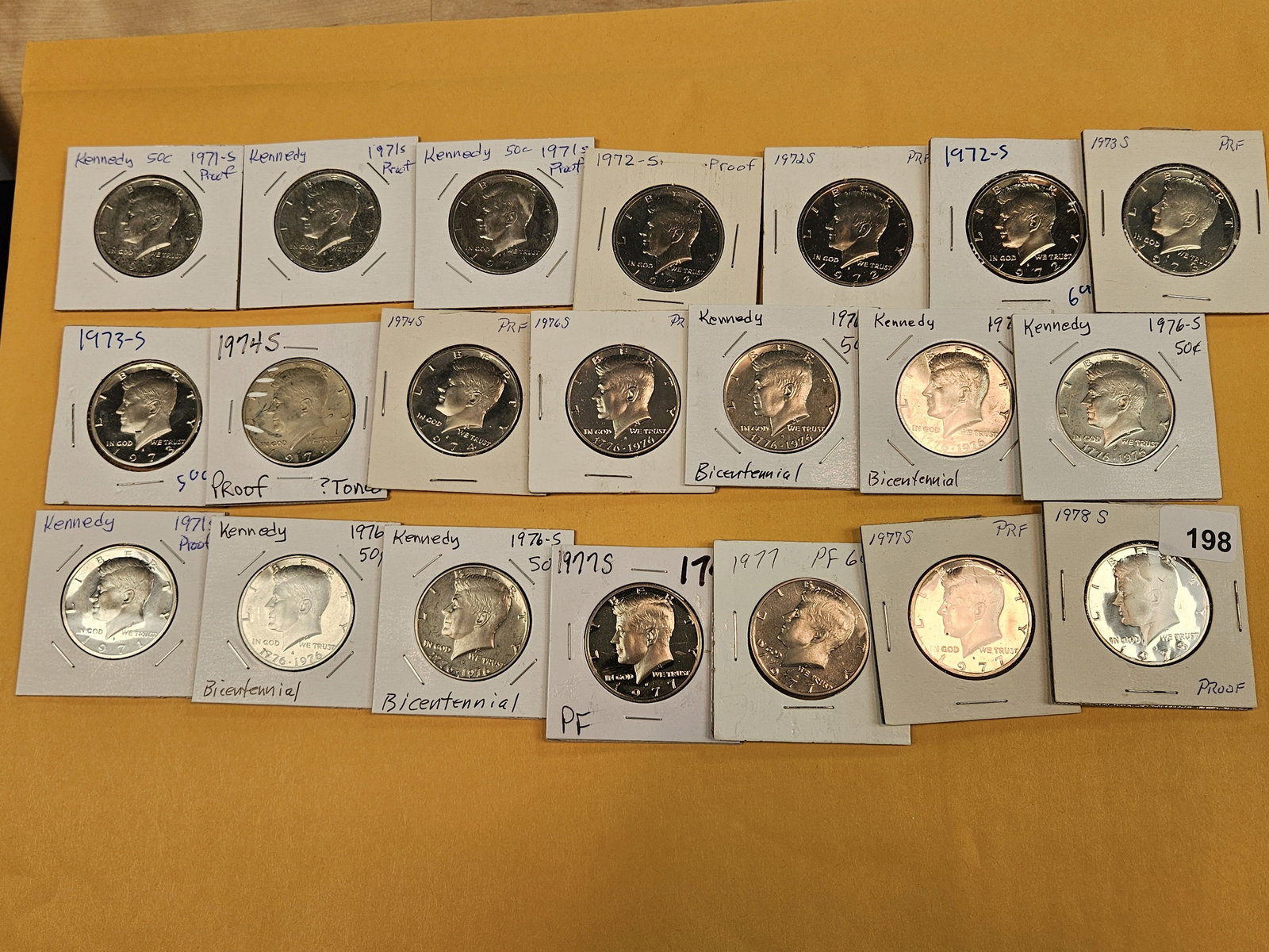 Twenty-One Proof Kennedy Half Dollars - 2