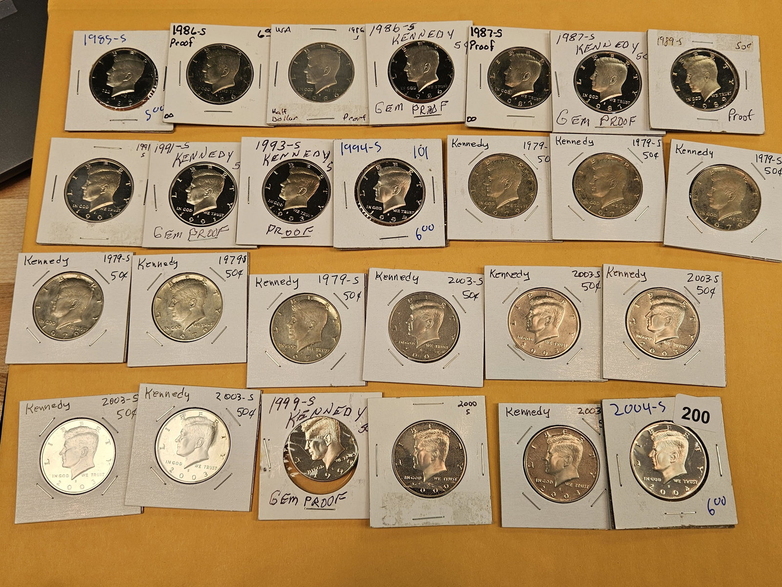 Twenty-six Proof Kennedy Half Dollars - 2