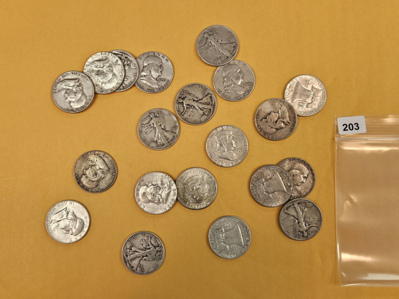 Twenty mixed Silver Half Dollars (1 of 2)