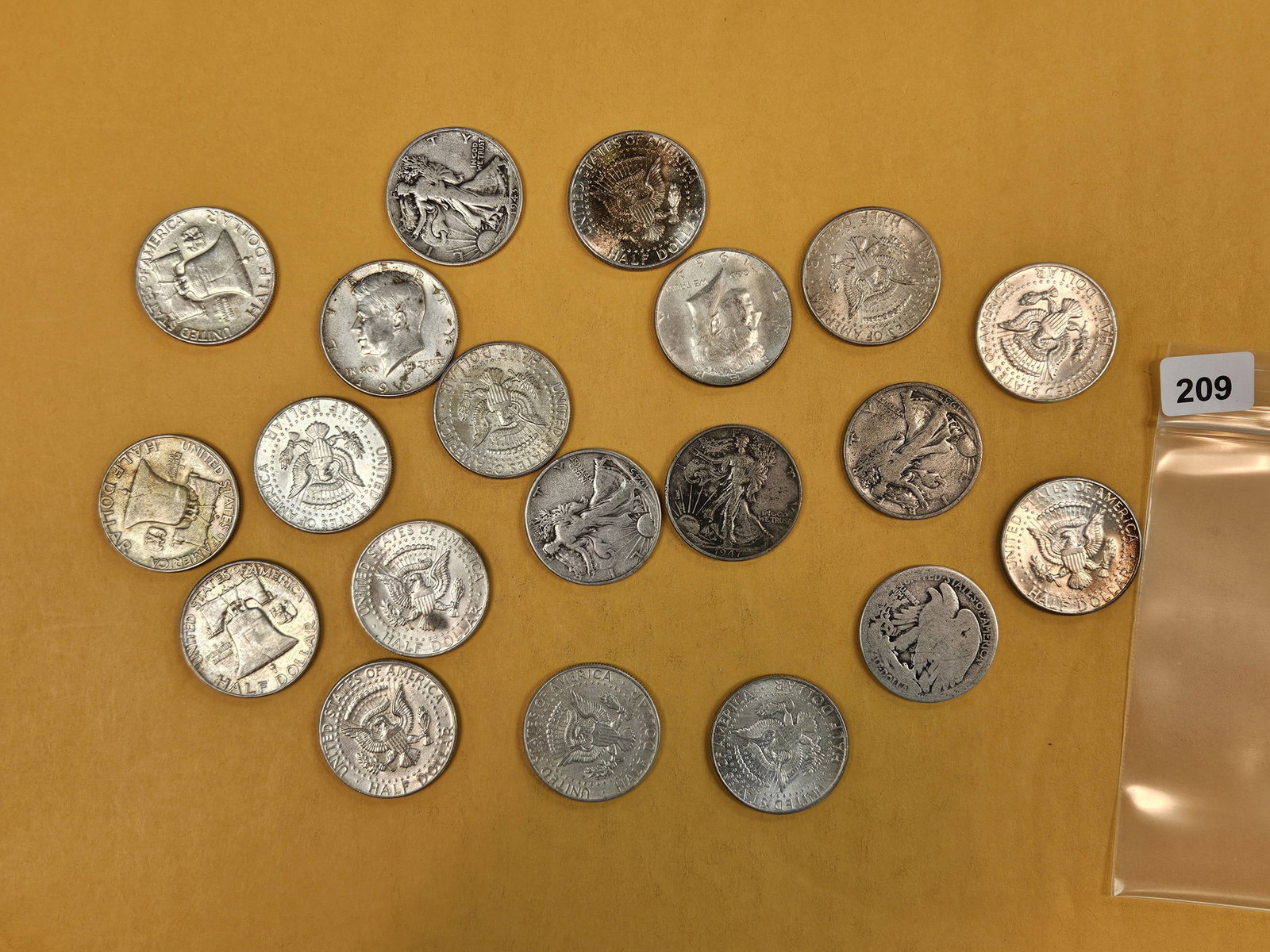 Twenty mixed Silver Half Dollars (1 of 2)
