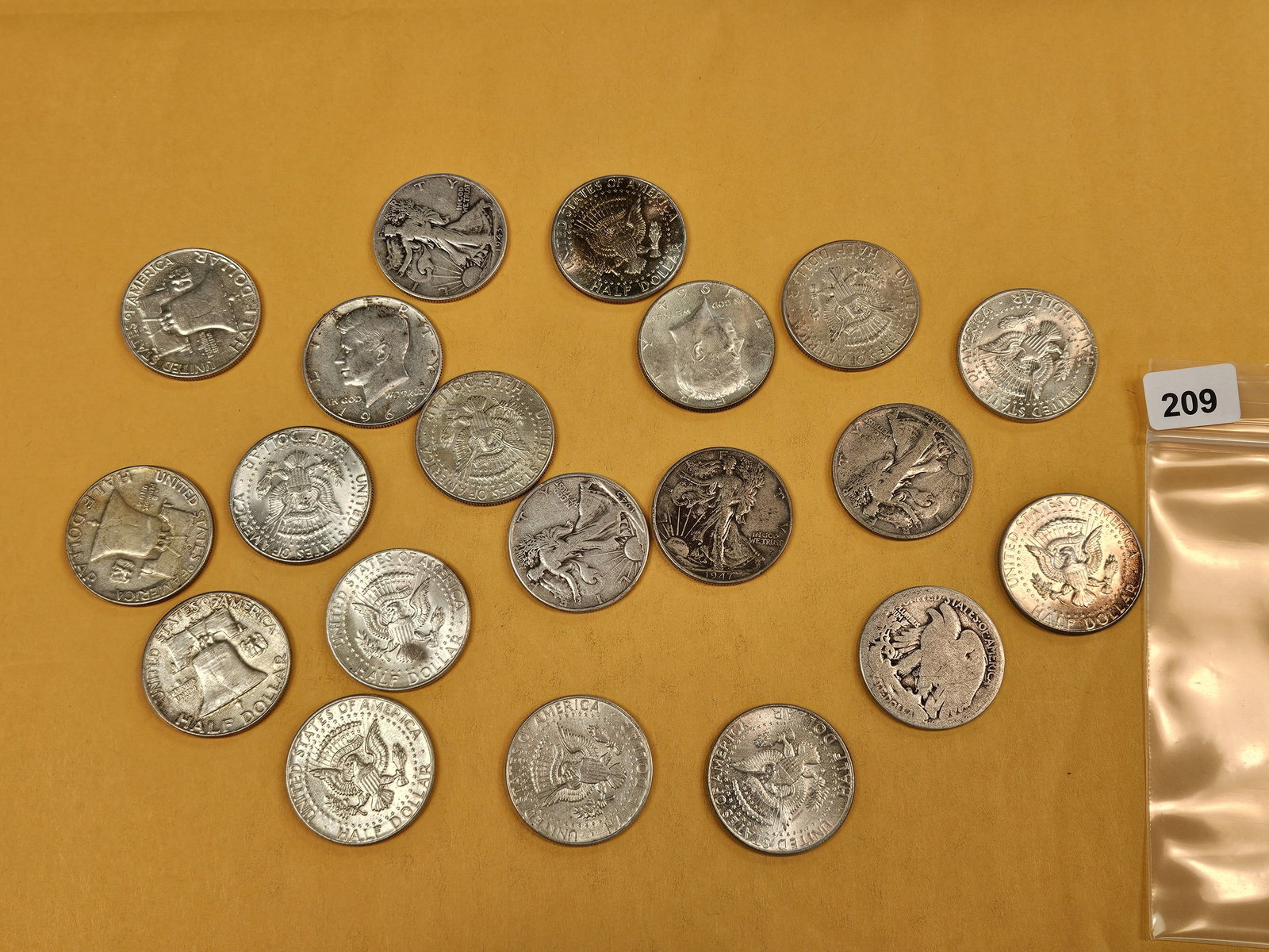 Twenty mixed Silver Half Dollars - 2