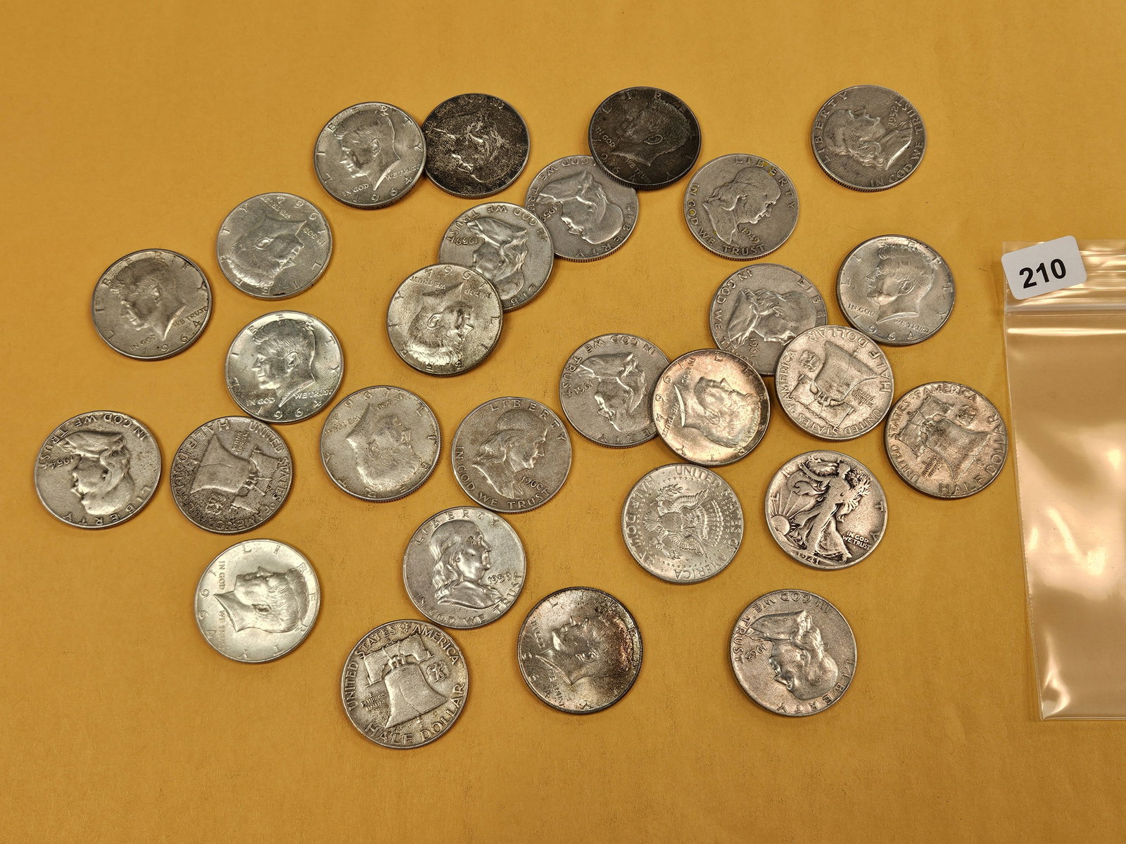 Twenty-eight mixed Silver Half Dollars - 2