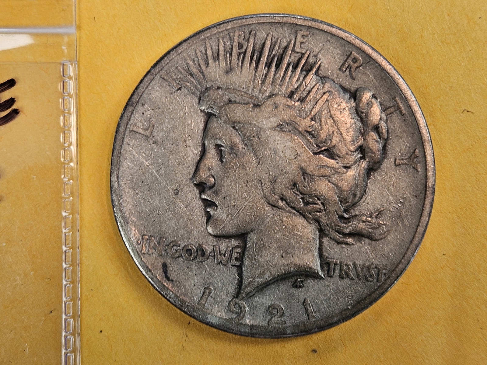 KEY DATE! 1921 Peace Dollar in Very Fine - 3