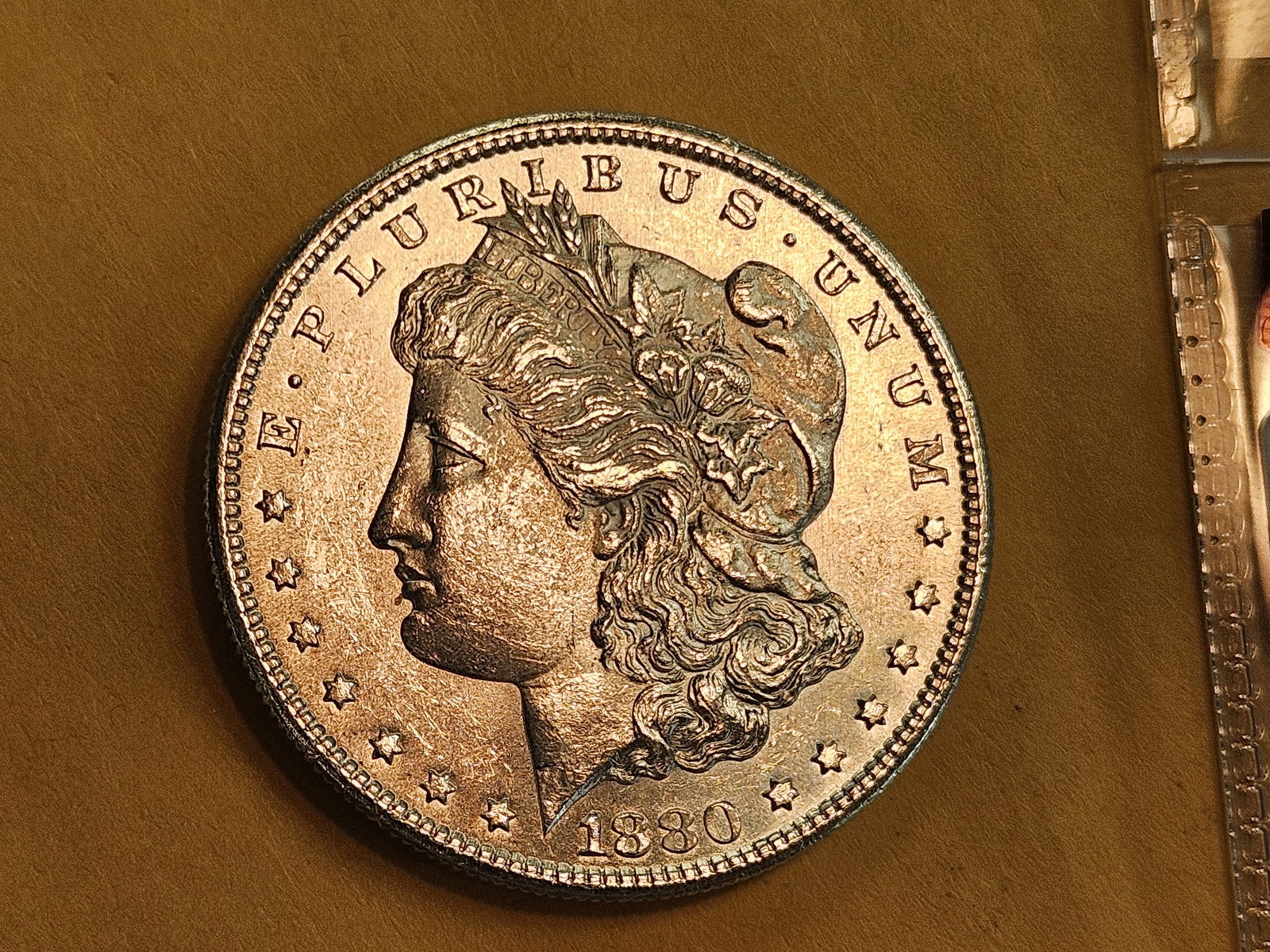 Choice Brilliant Uncirculated plus 1880-S Morgan Silver Dollar - 4