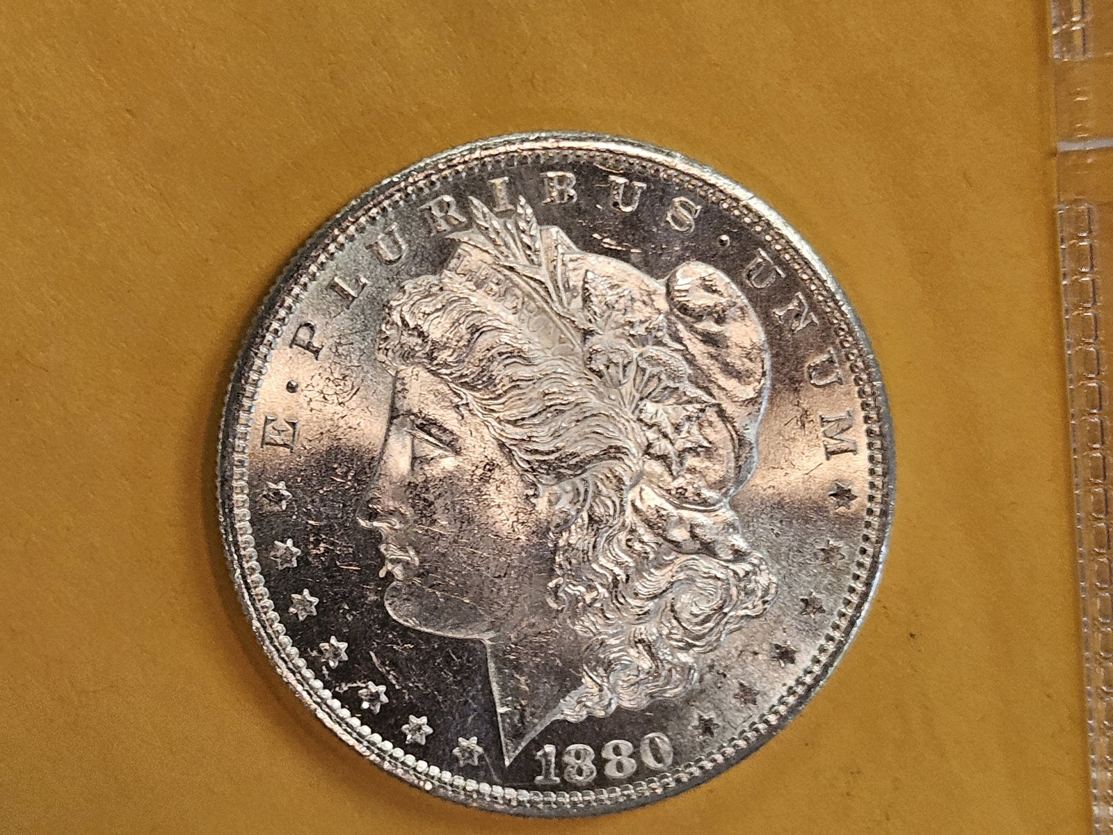 Choice Brilliant Uncirculated plus 1880-S Morgan Silver Dollar - 5