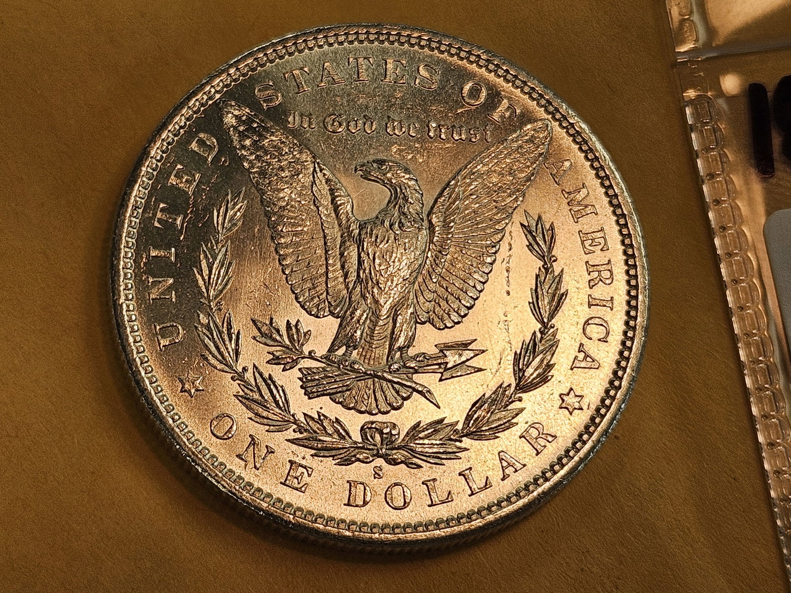 Choice Brilliant Uncirculated plus 1880-S Morgan Silver Dollar - 6
