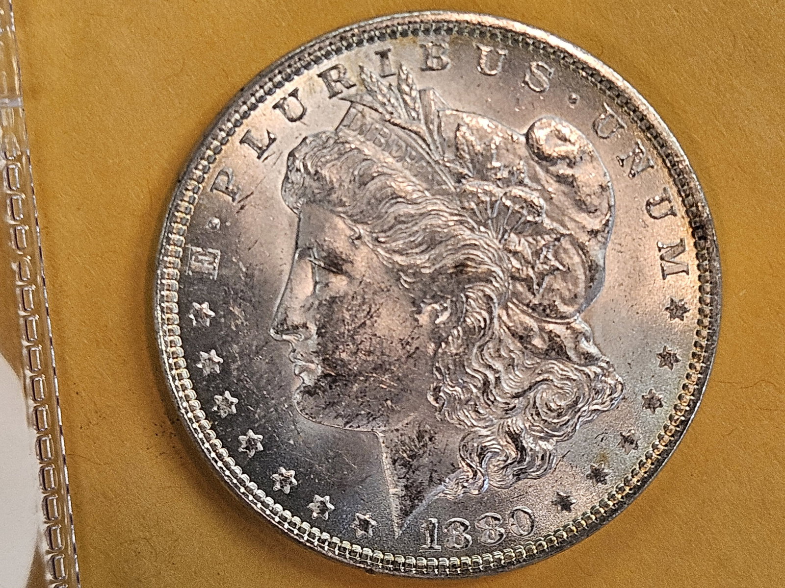 Choice Brilliant Uncirculated plus 1880 Morgan Silver Dollar - 3