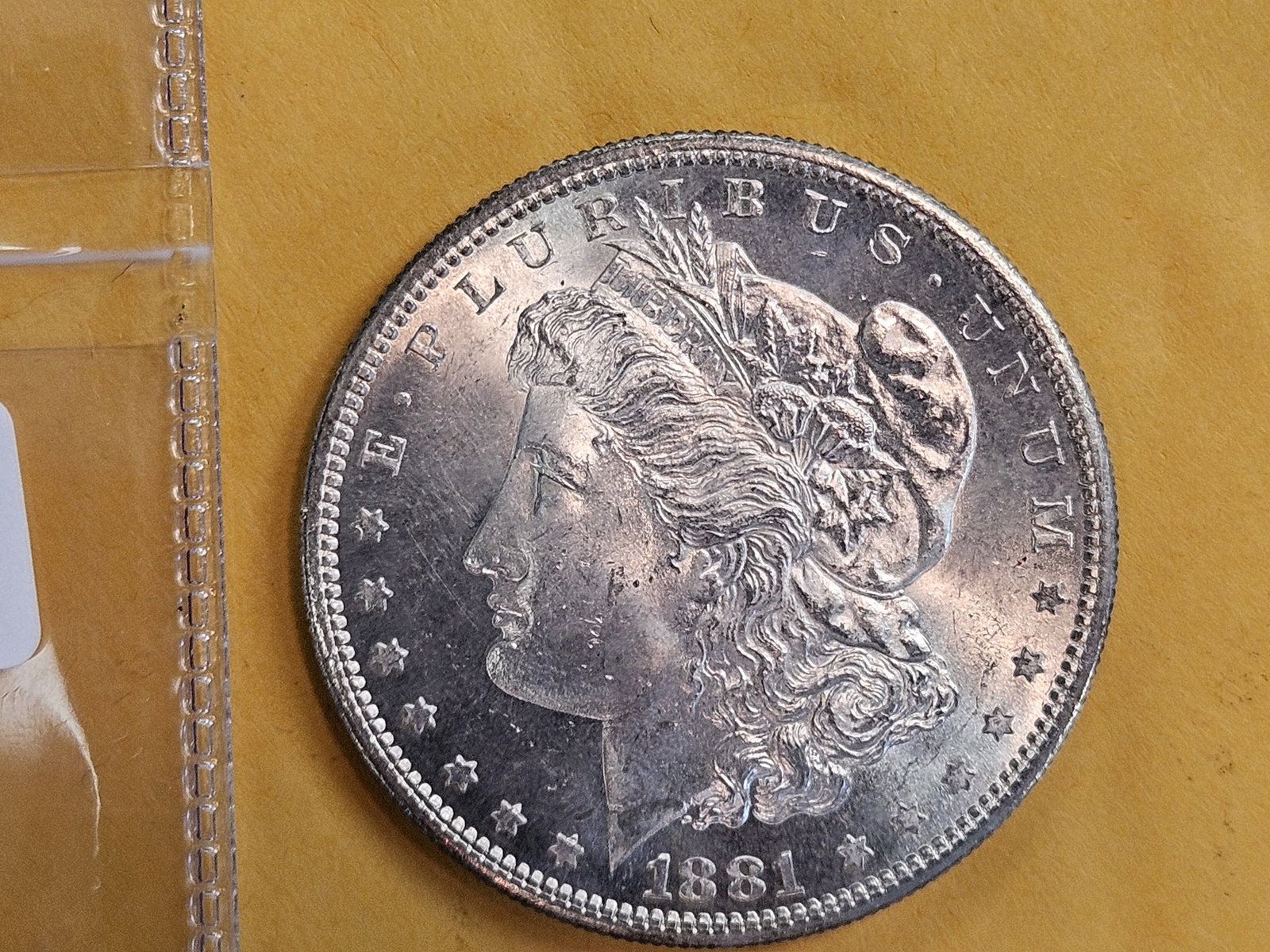 Very Choice Brilliant Uncirculated plus 1881-S Morgan Silver Dollar: Purt near GEM!