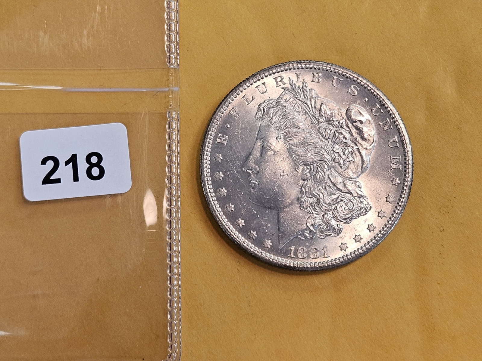 Very Choice Brilliant Uncirculated plus 1881-S Morgan Silver Dollar - 2