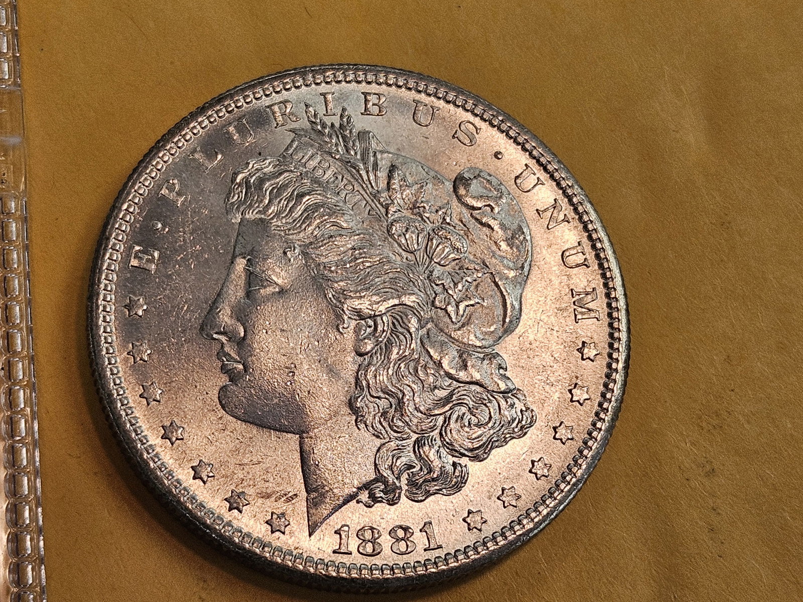 Very Choice Brilliant Uncirculated plus 1881-S Morgan Silver Dollar - 3