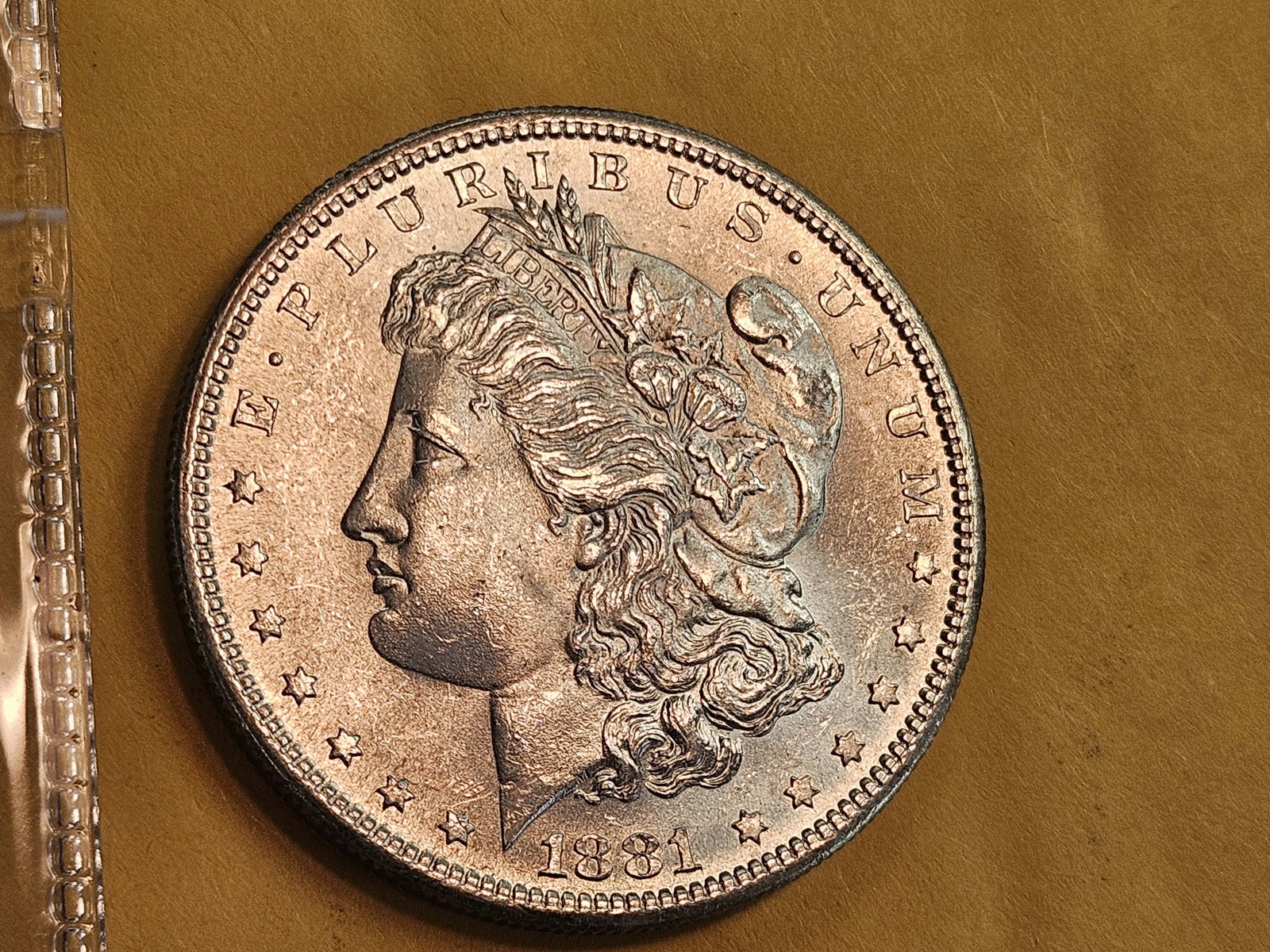 Very Choice Brilliant Uncirculated plus 1881-S Morgan Silver Dollar - 4